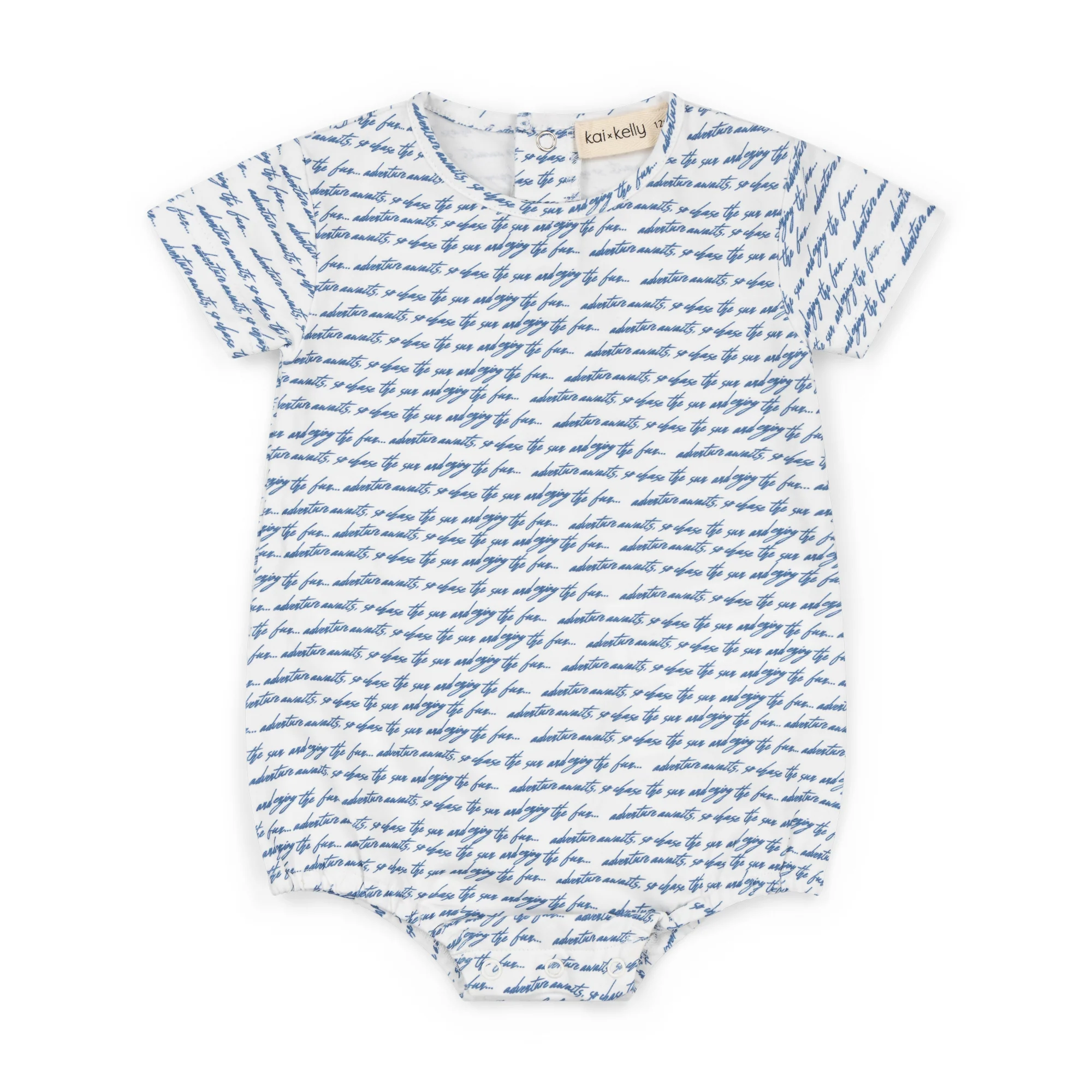 Kai & Kelly White Scribble Romper
