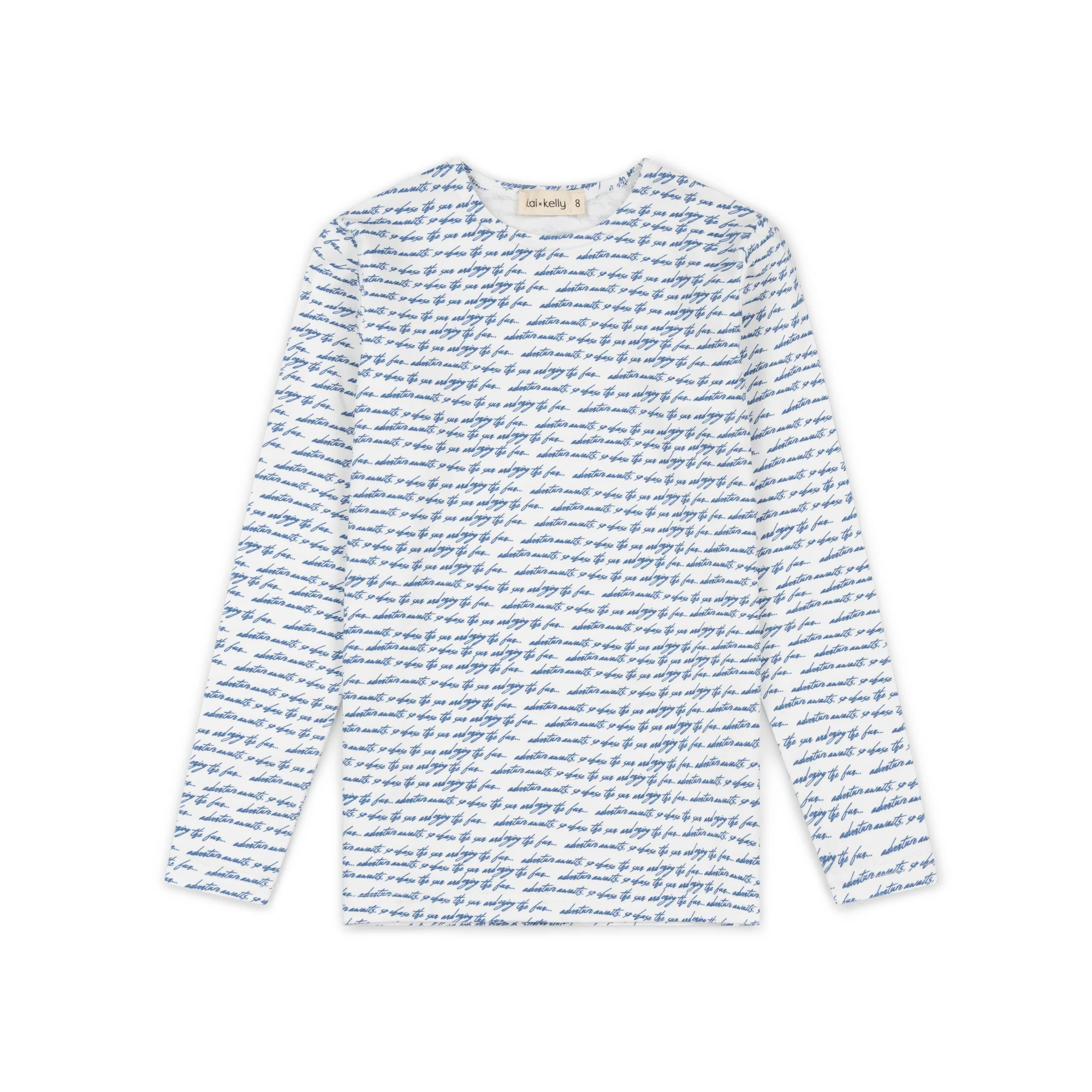 Kai & Kelly White Scribble Scribble Tee L/S