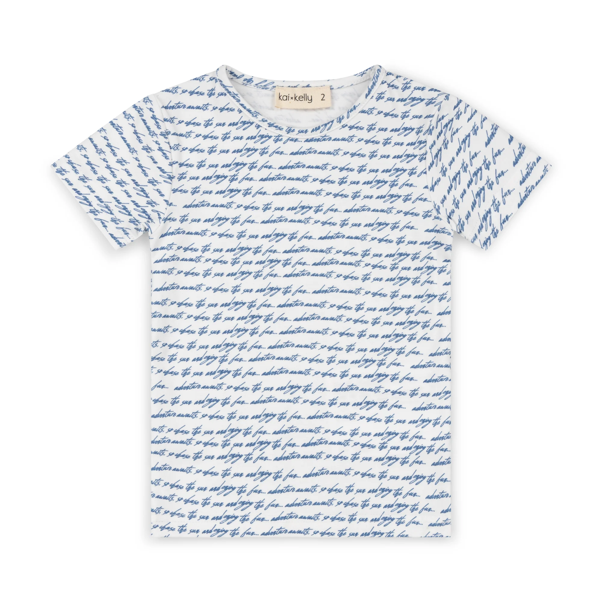 Kai & Kelly White Scribble Scribble Tee S/S