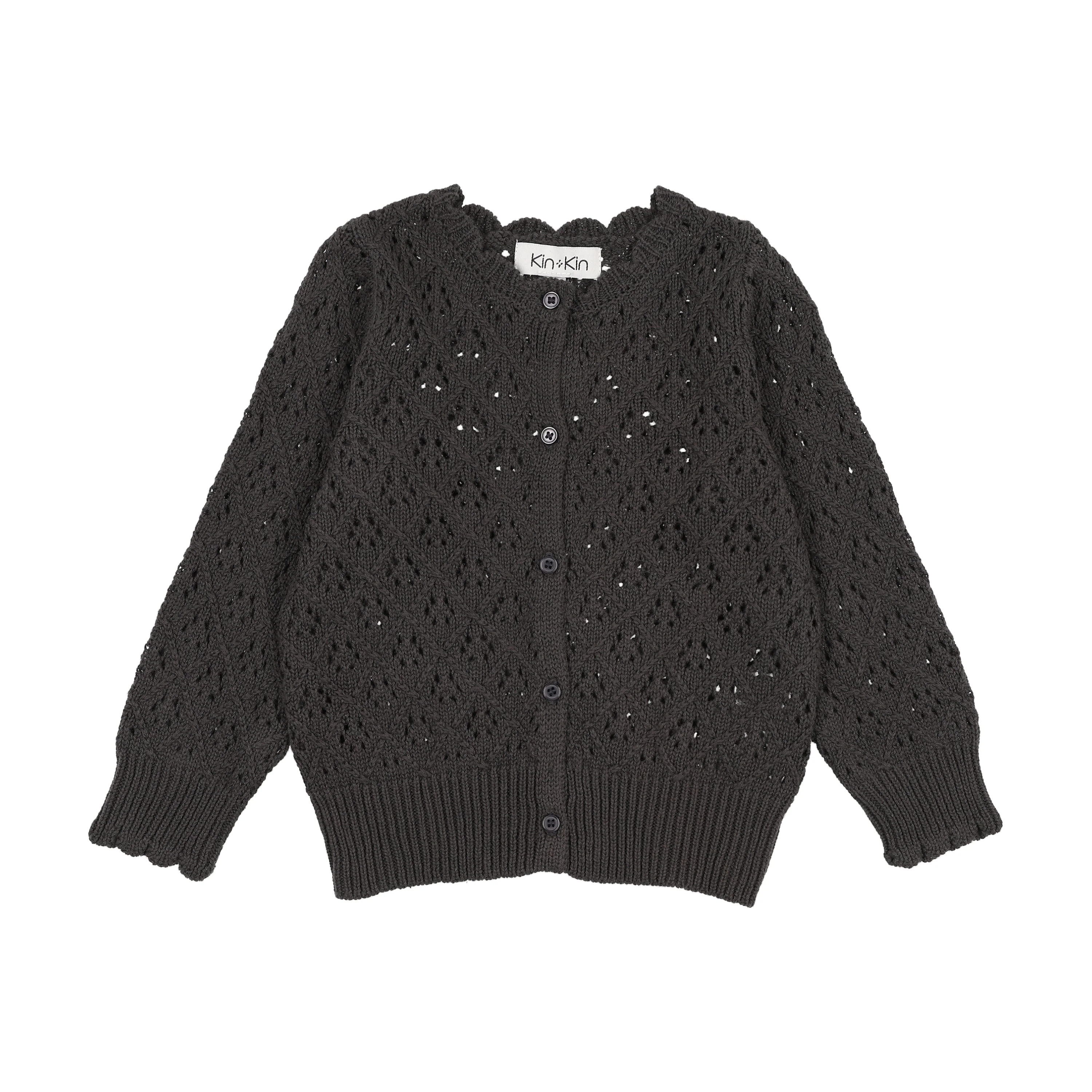 Kin And Kin Grey Knit Cardigan (K313)