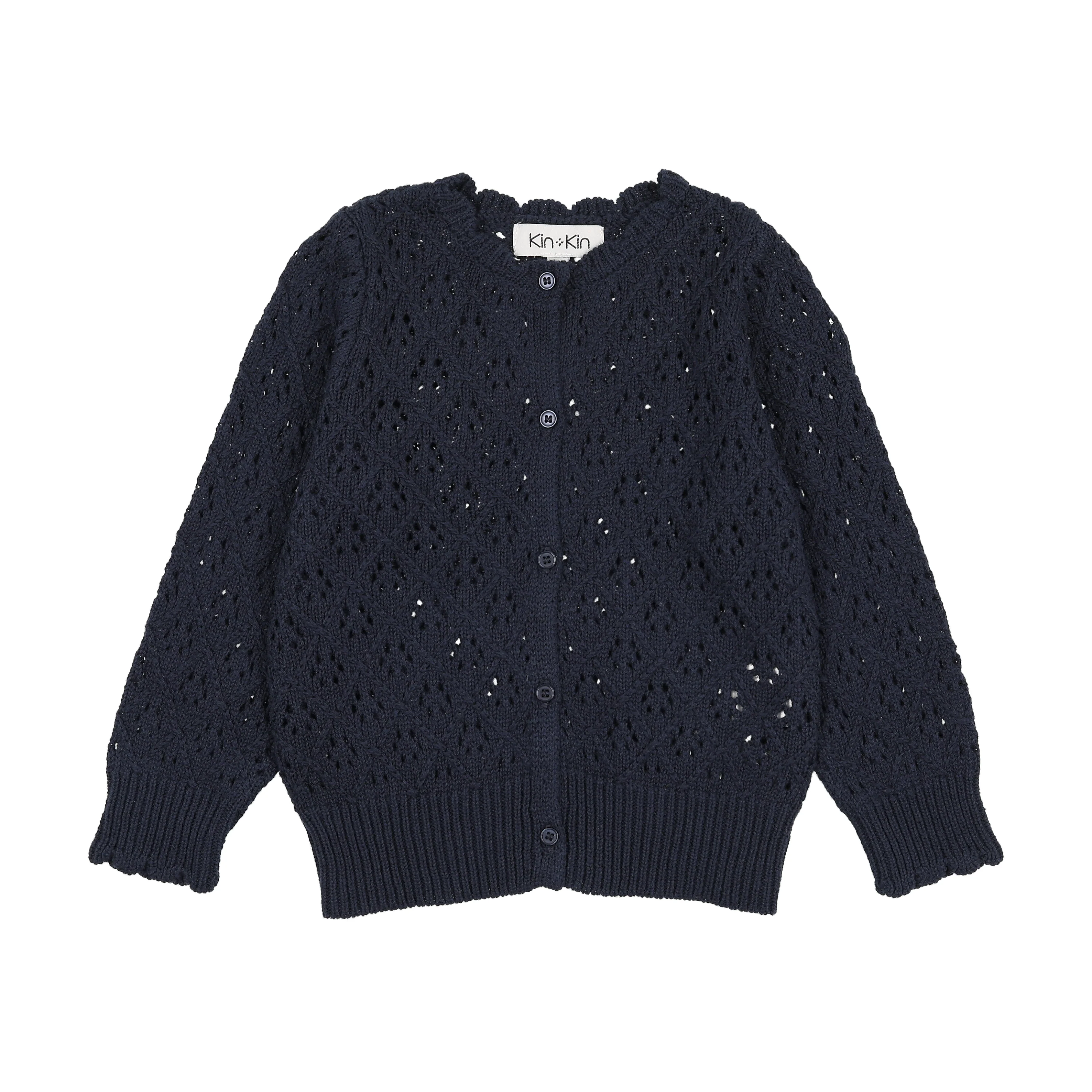 Kin And Kin Navy Knit Cardigan (K313)