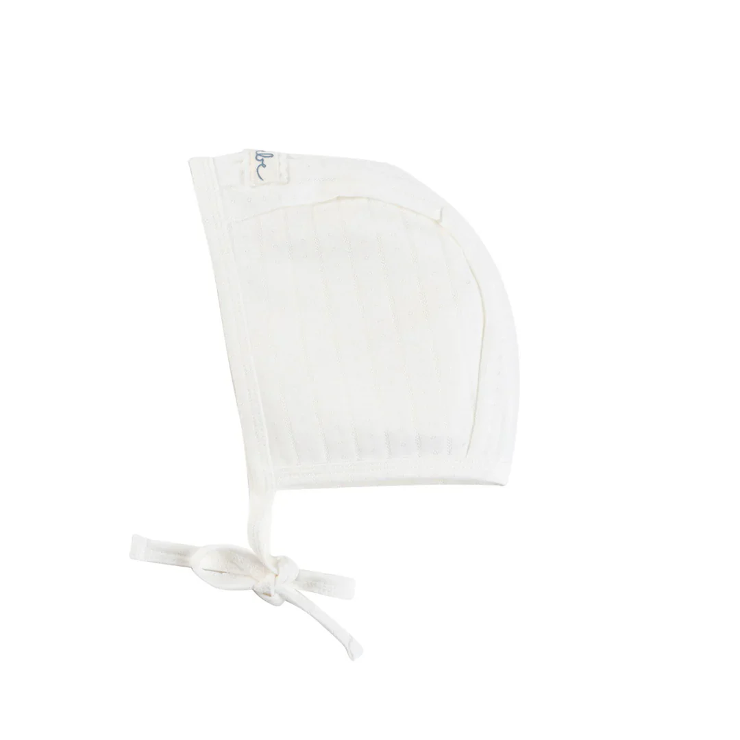 Kipp Baby Blue Pointelle Pixie Bonnet