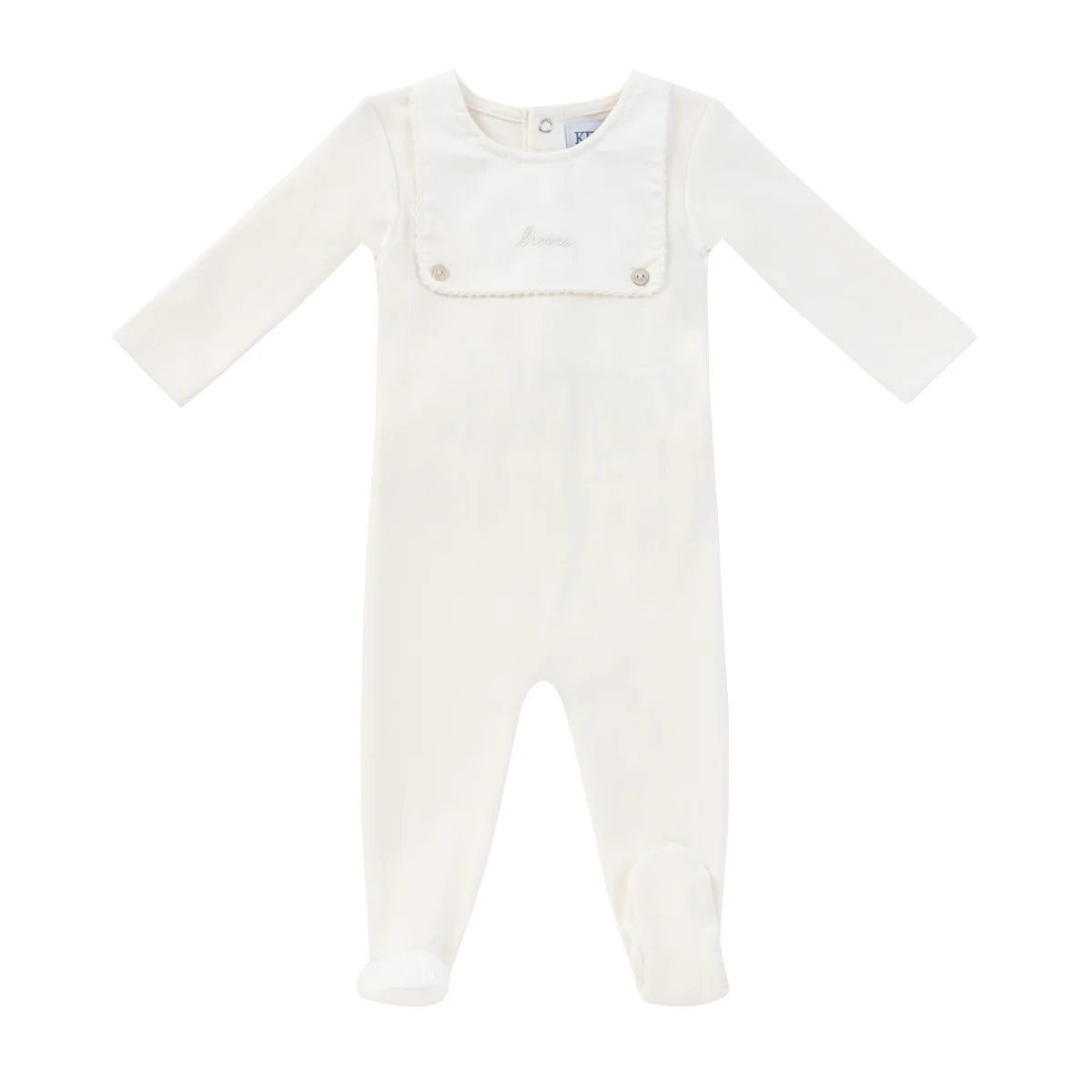 Kipp Baby White Bib Romper