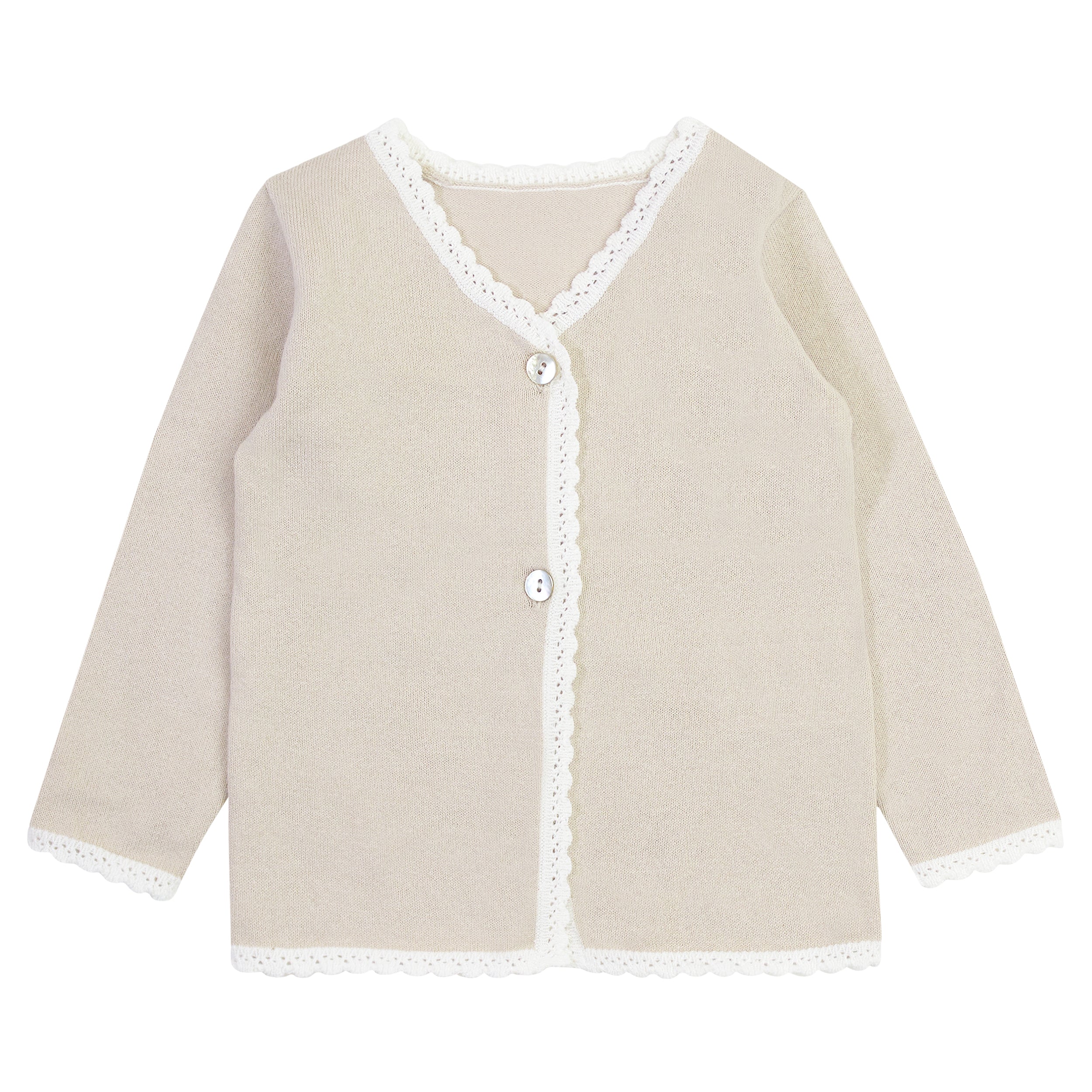Kipp Stone Scallop Edge Cardigan
