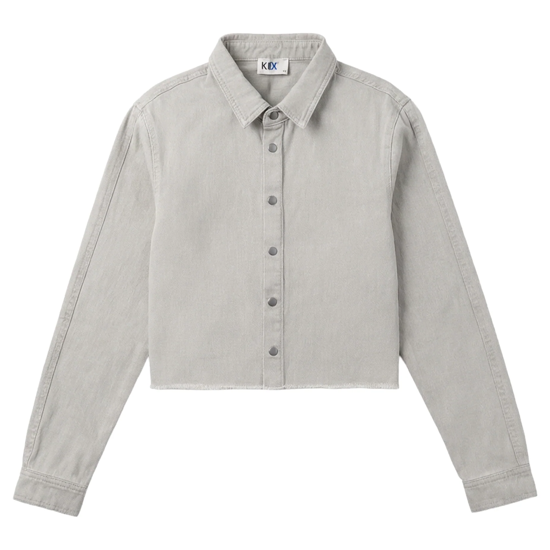 Kix Grey Cropped Shirt KT718
