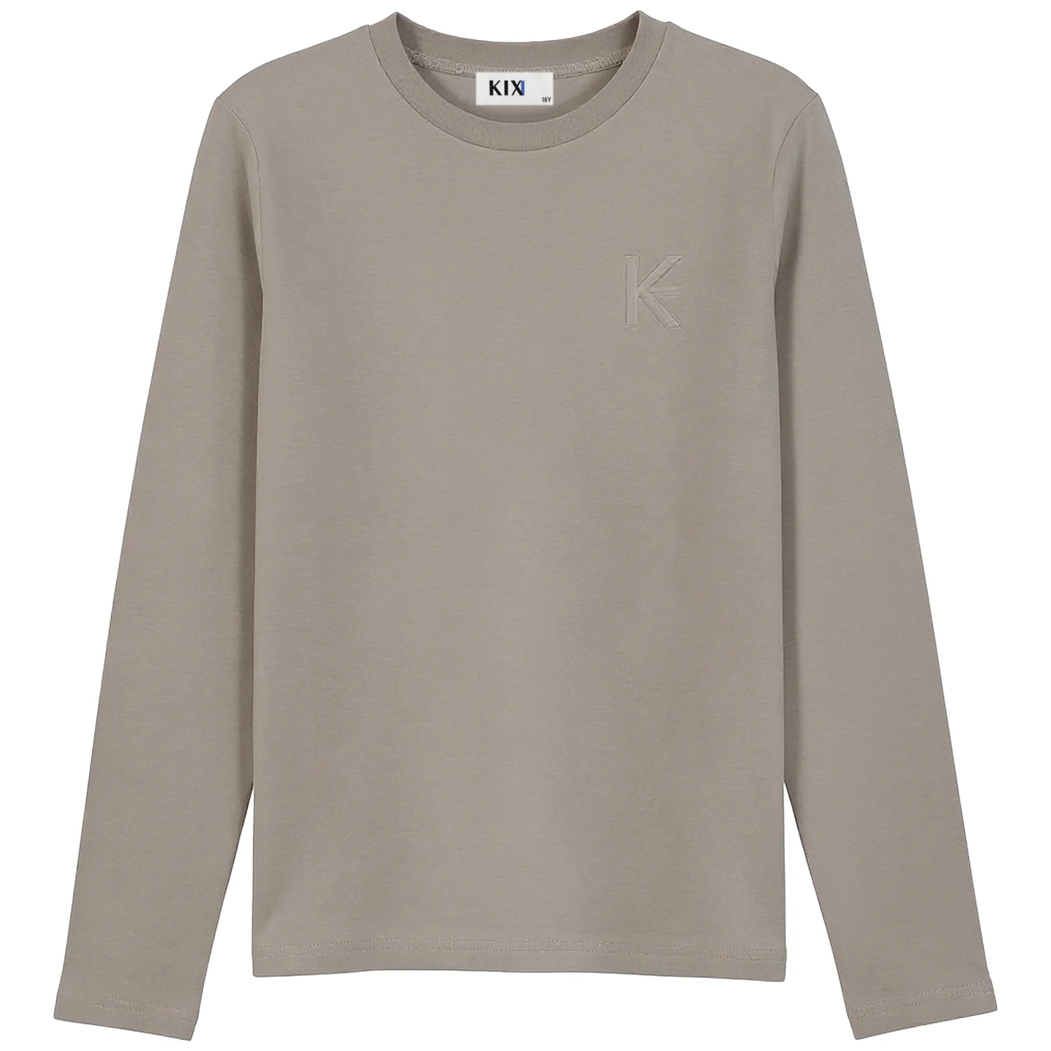 Kix Light Grey Washed Tee KT714
