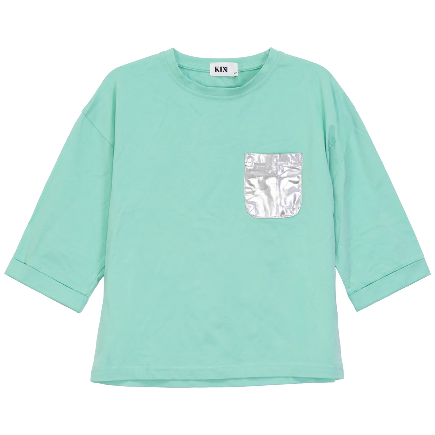 Kix Mint Metallic Pocket Tee KT748
