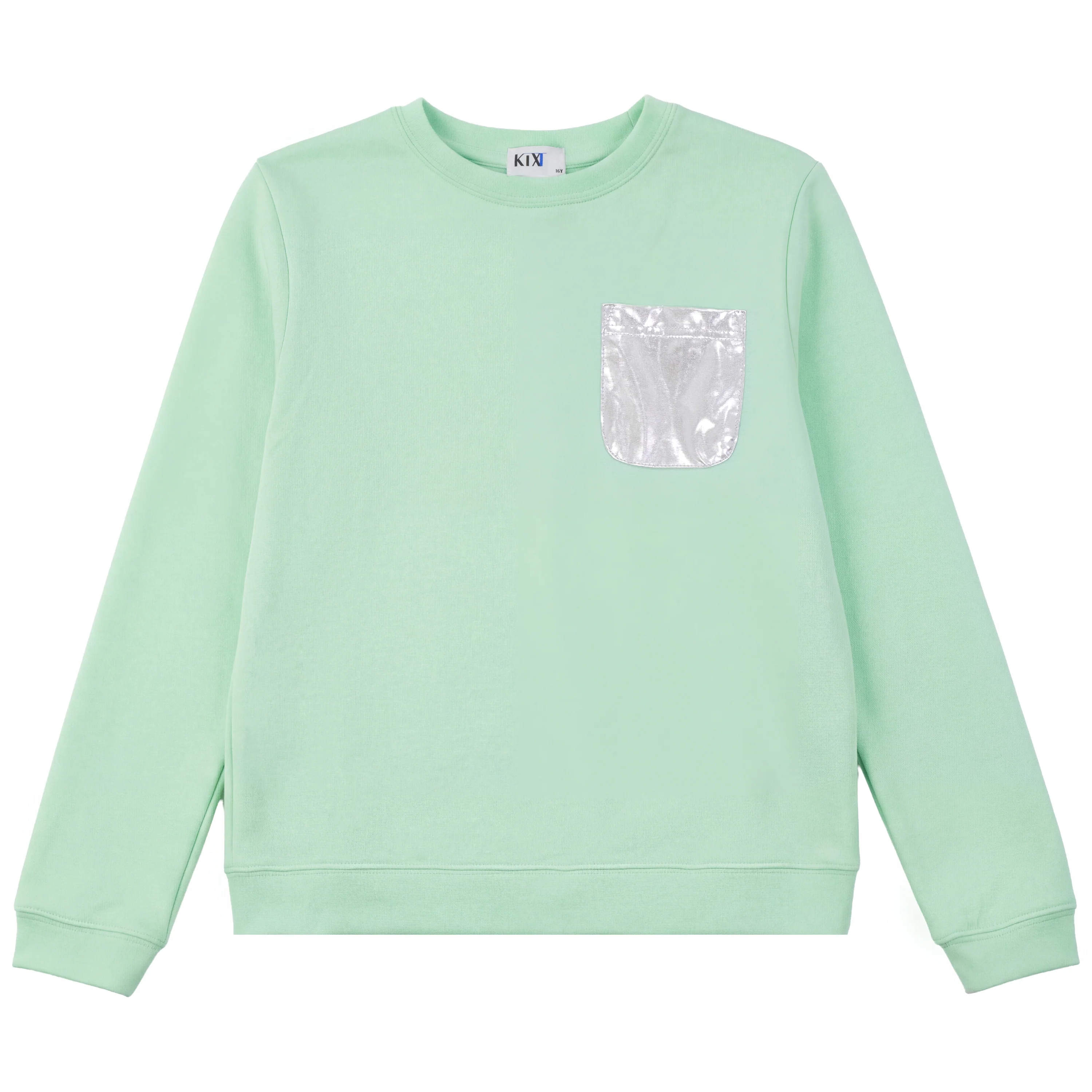 Kix Mint Metallic Pocket Top KT746