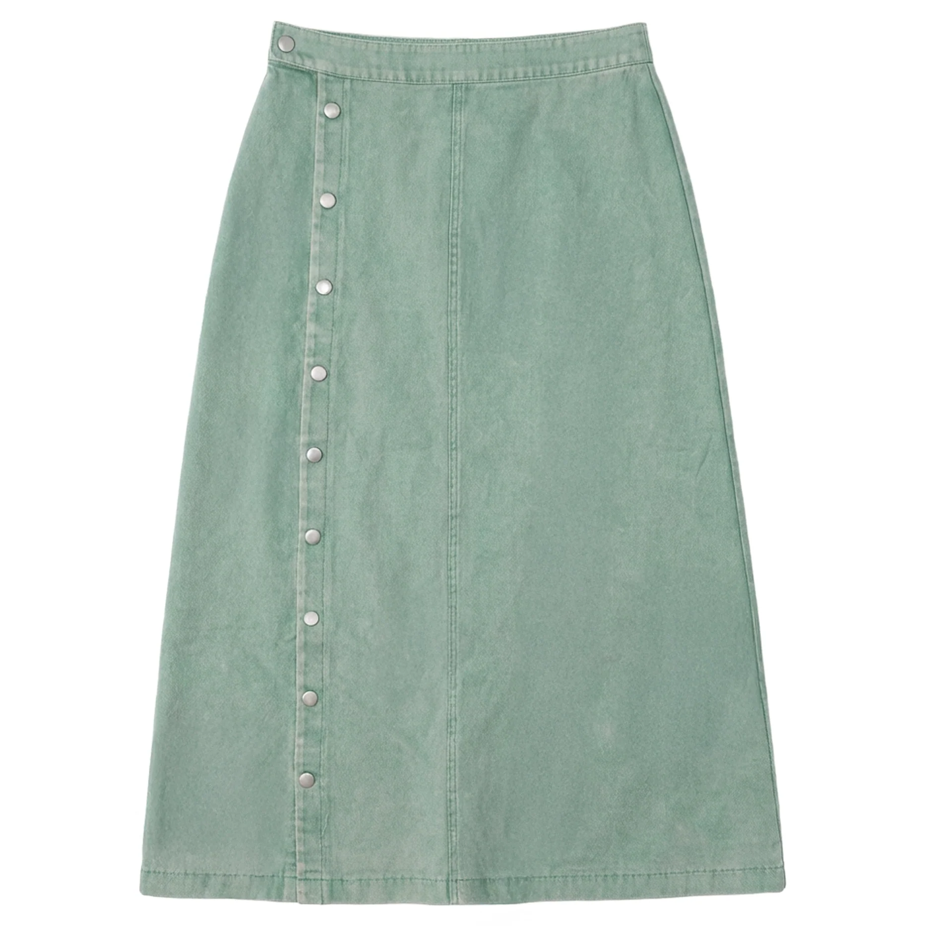 Kix Mint Side Button Down Skirt KT728