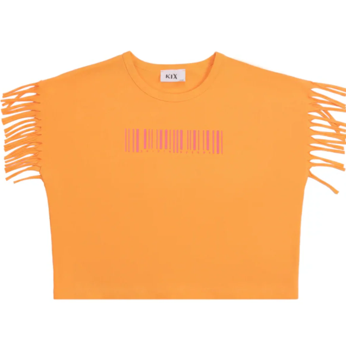 Kix Orange Barcode Print Vest K7418