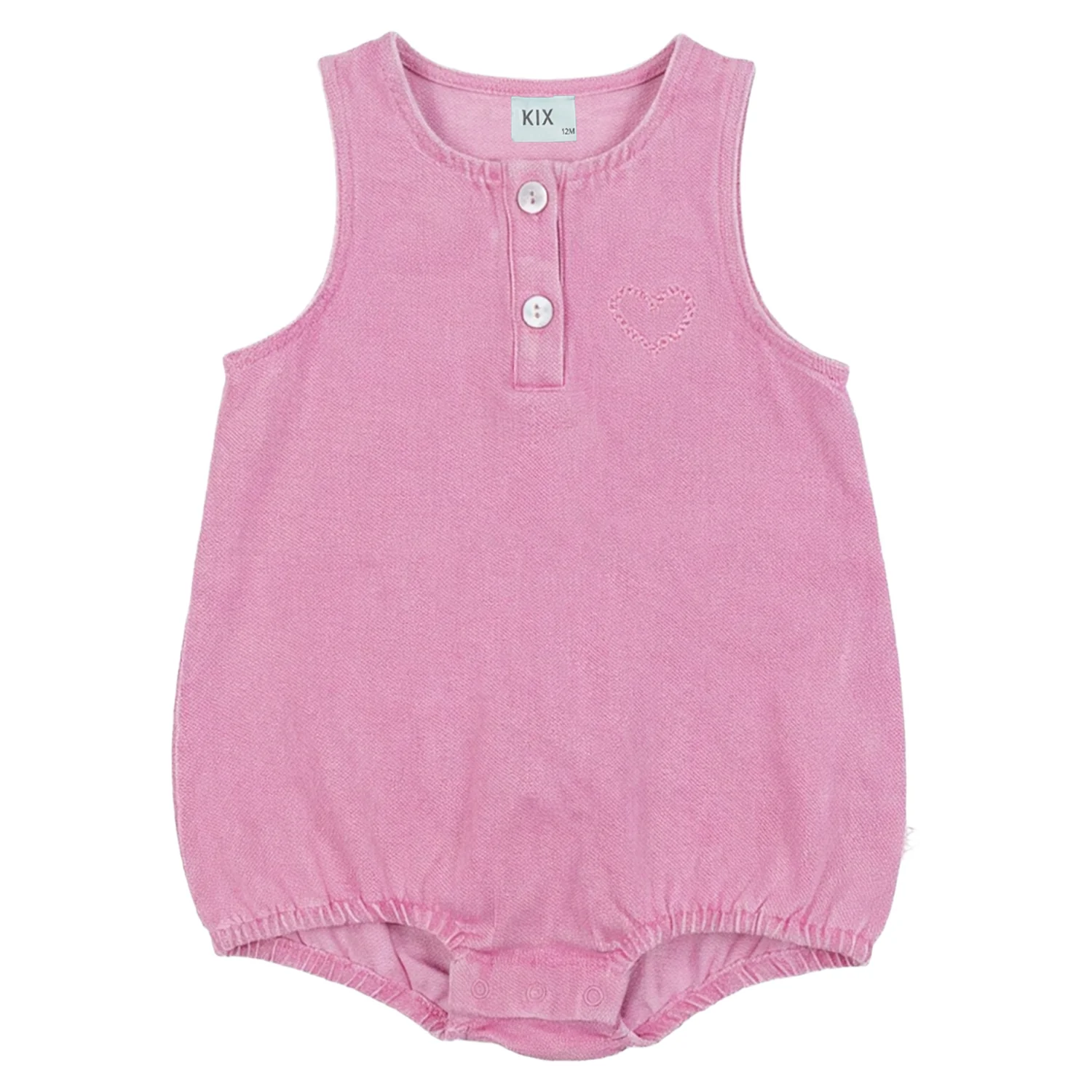 Kix Pink Pink Denim Bg Romper K7734