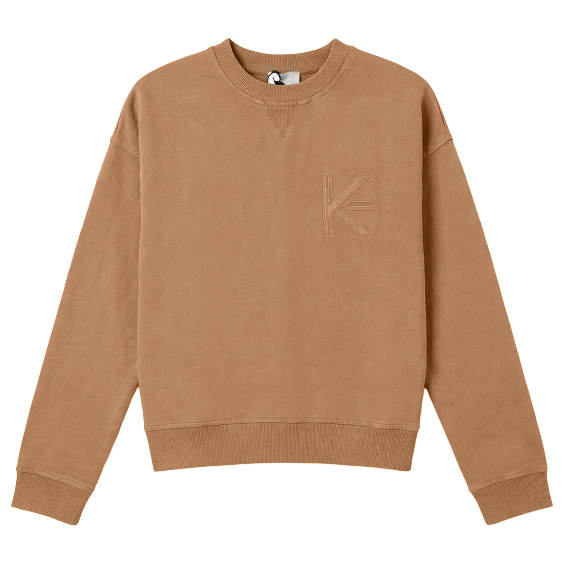 Kix Tan Logo Embroidered Sweatshirt KT726