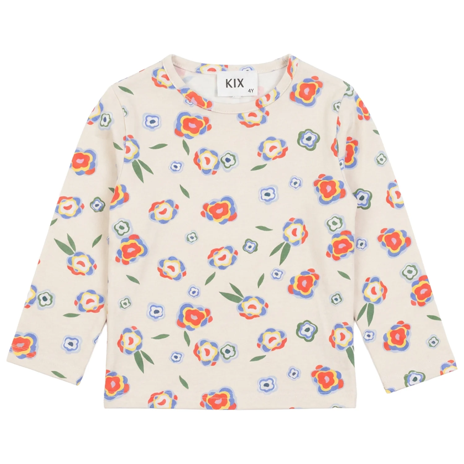 Kix White Floral Print T-Shirt K7456
