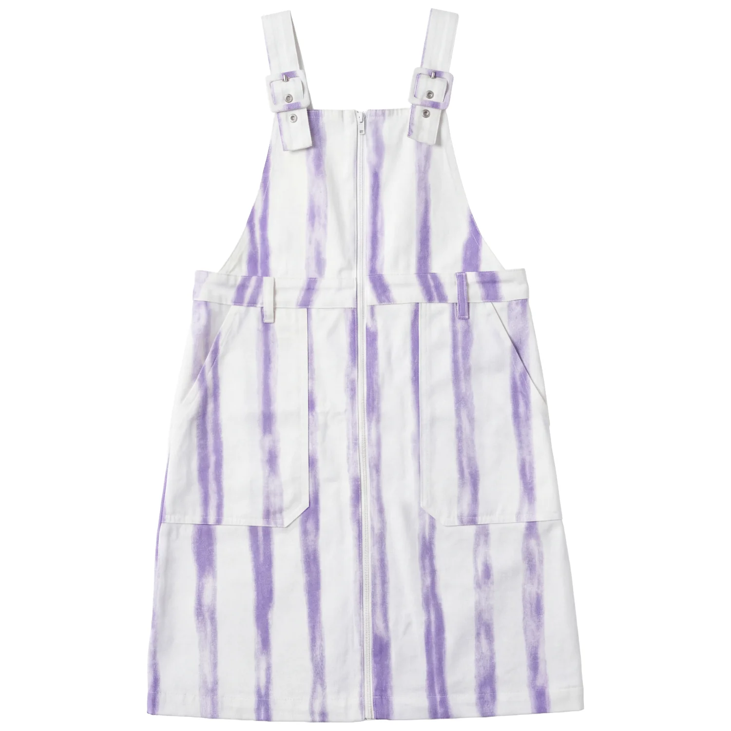 Kix White/Grape Striped Denim Jumper K7436