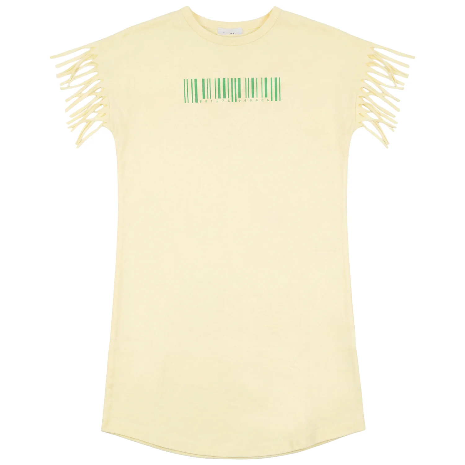 Kix Yellow Barcode Print Dress K7416