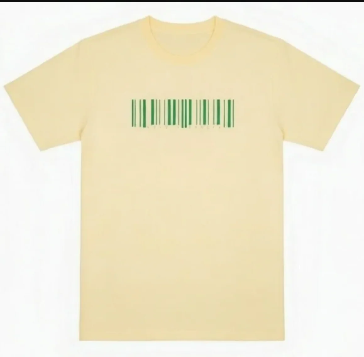 Kix Yellow Barcode Print Top K7216