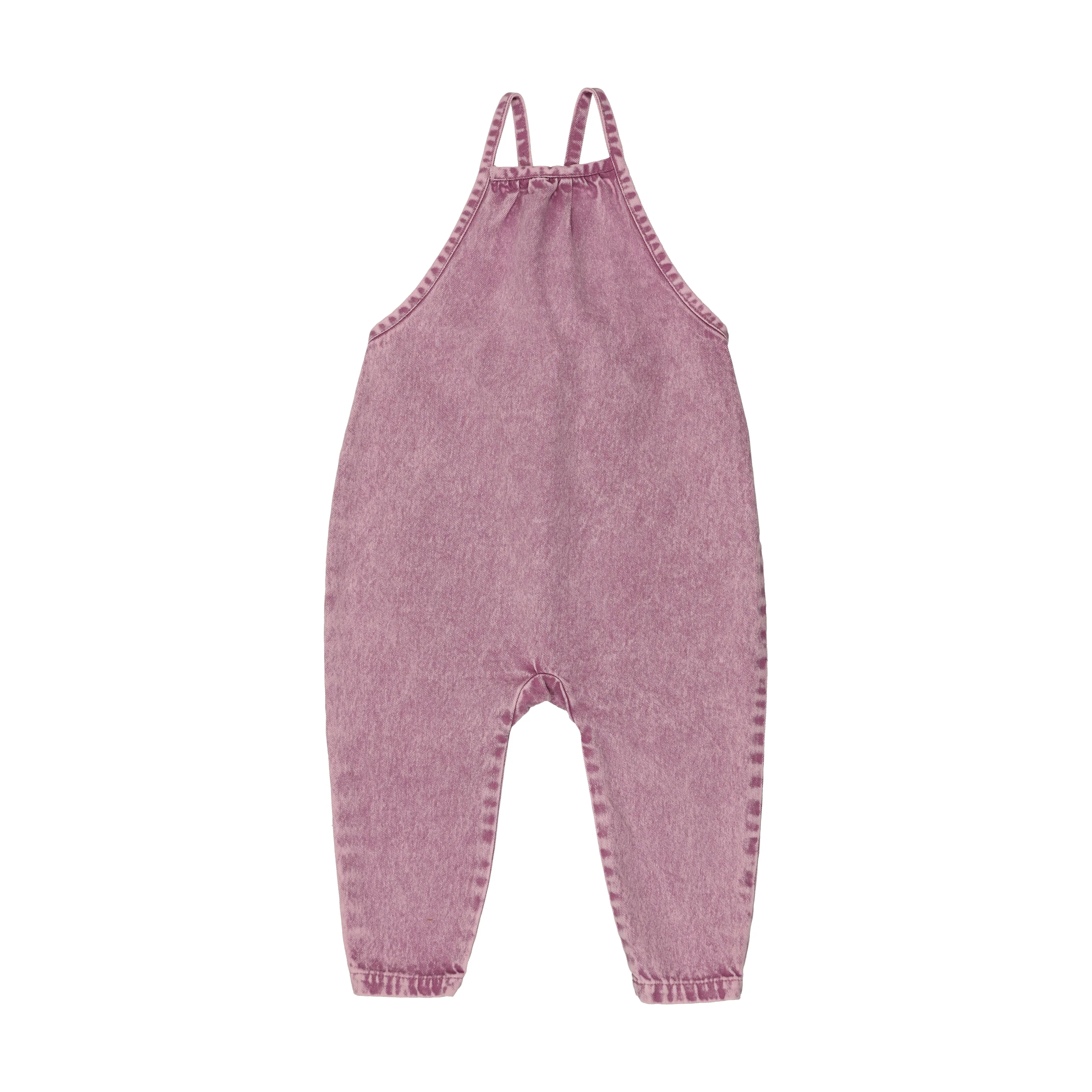 Kin And Kin Denim Long Romper - Mauve Denim