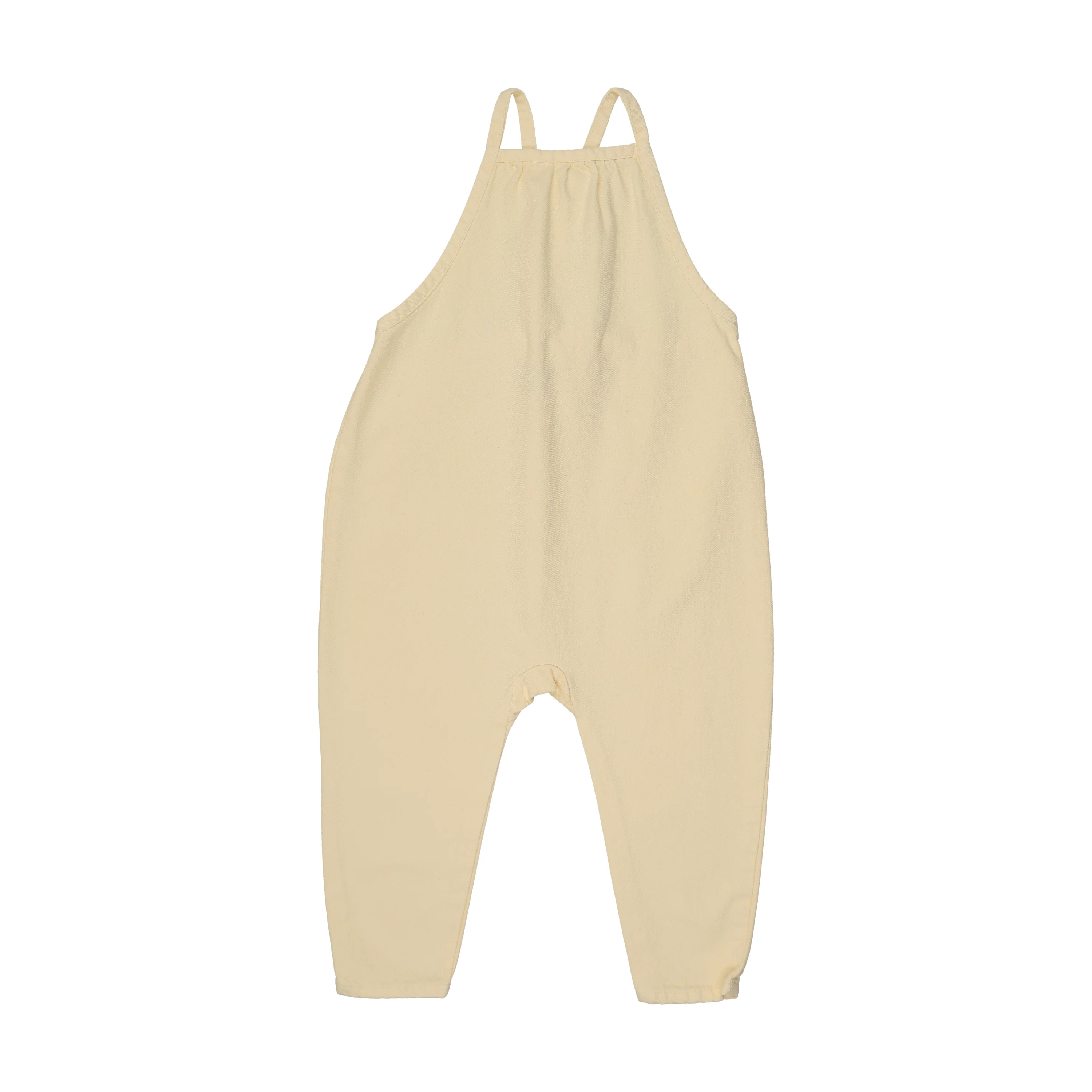Kin And Kin Denim Long Romper - Yellow Denim