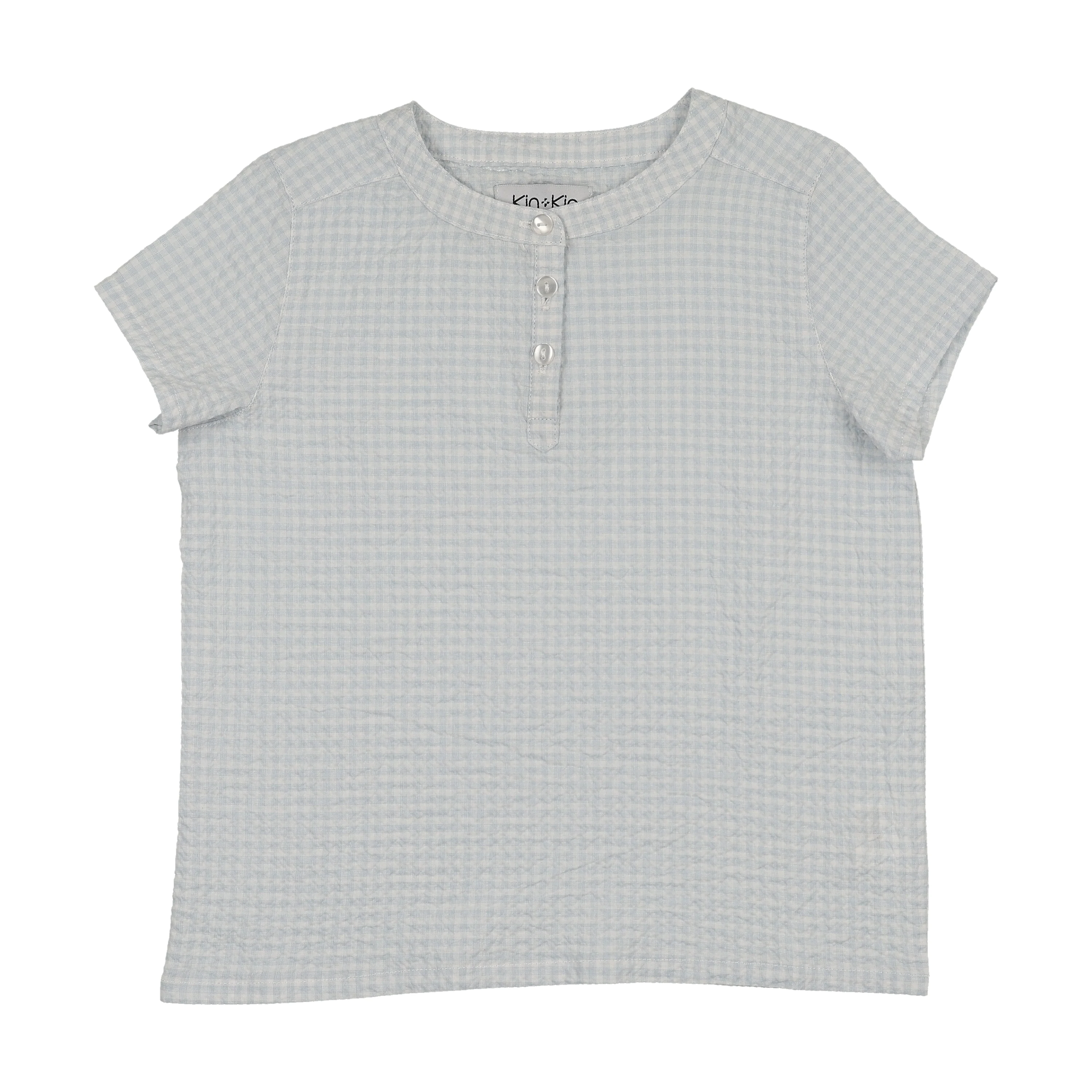 Kin And Kin Shabbos Short Sleeve Shirt - Light Blue