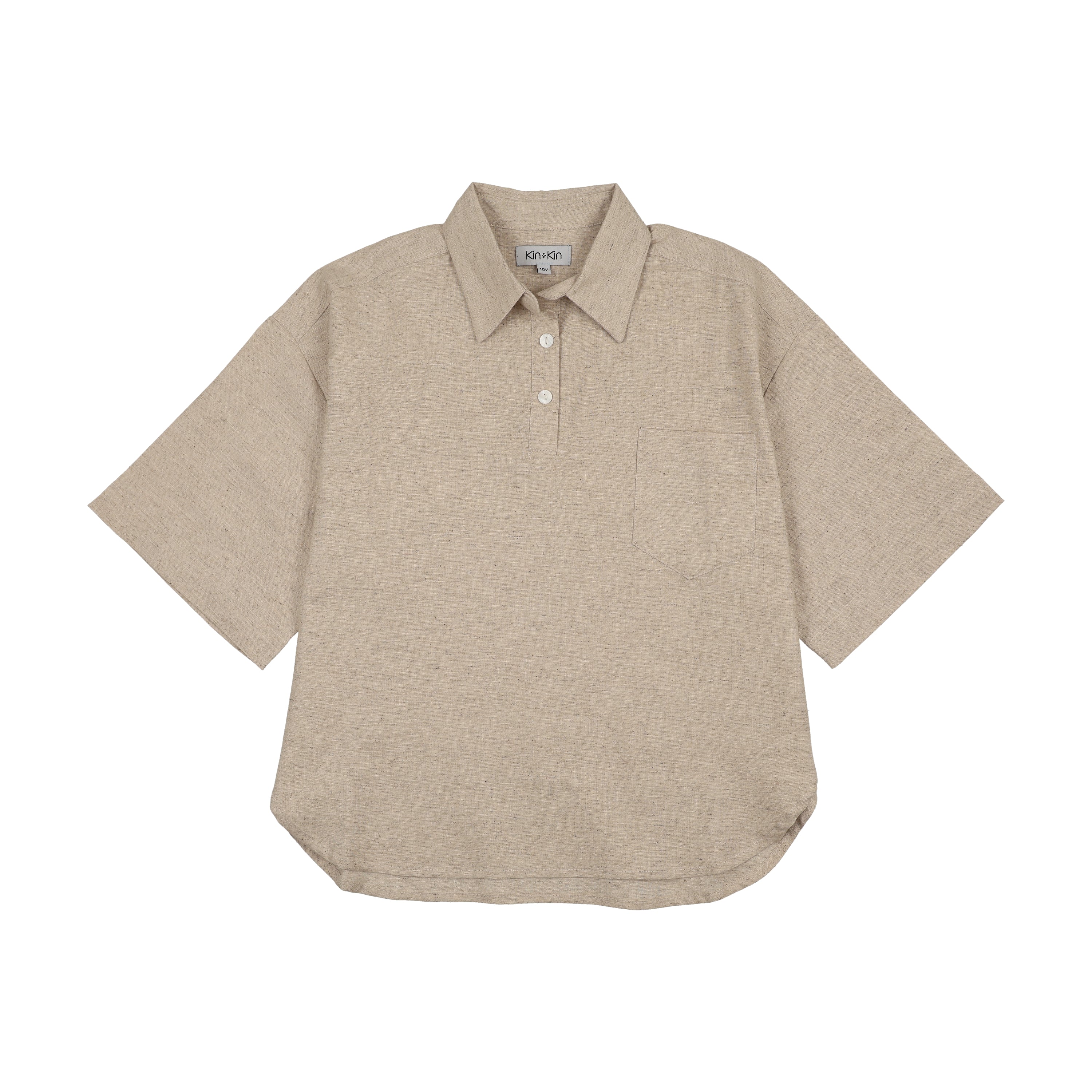 Kin And Kin Oversized Shirt - Beige
