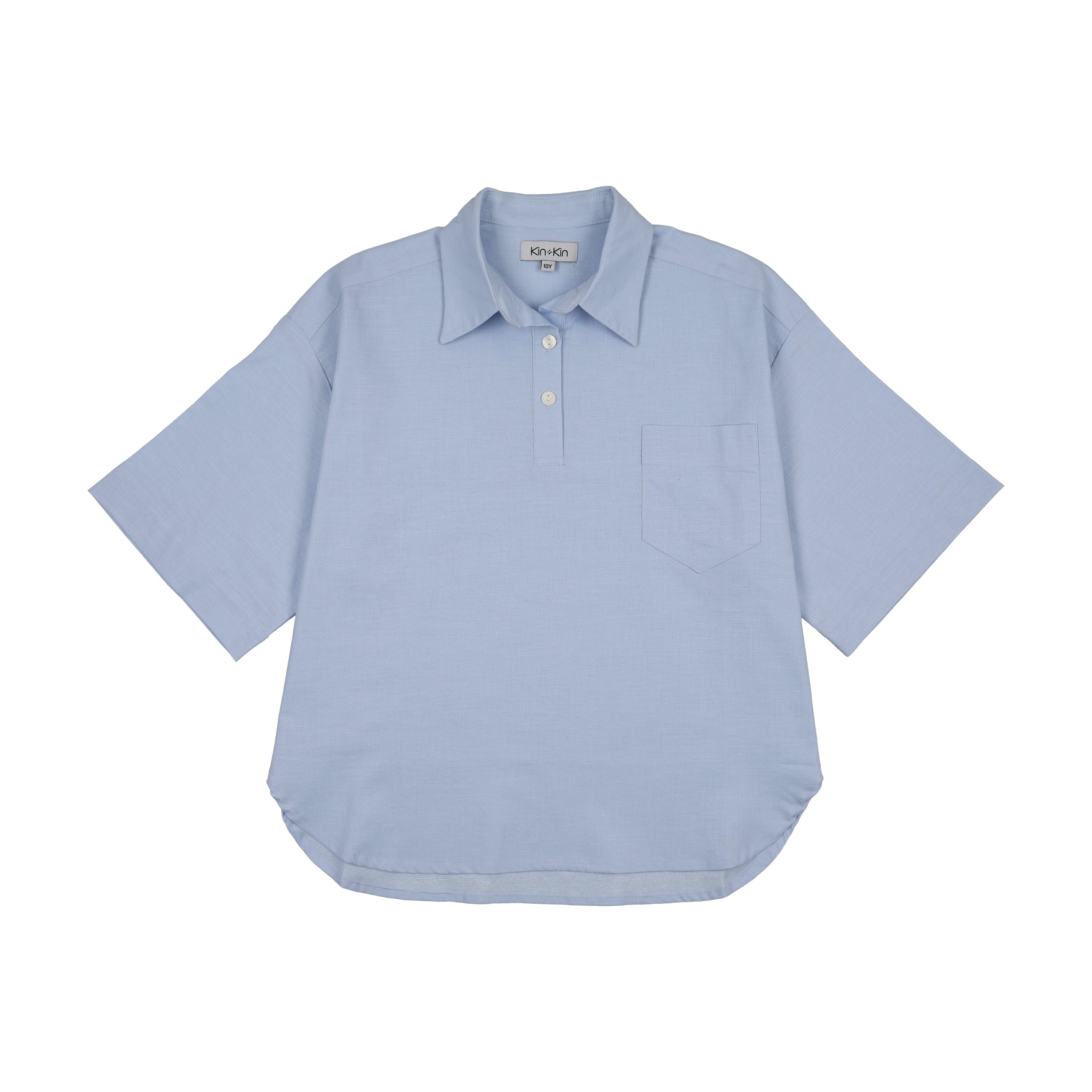 Kin And Kin Oversized Shirt - Light Blue