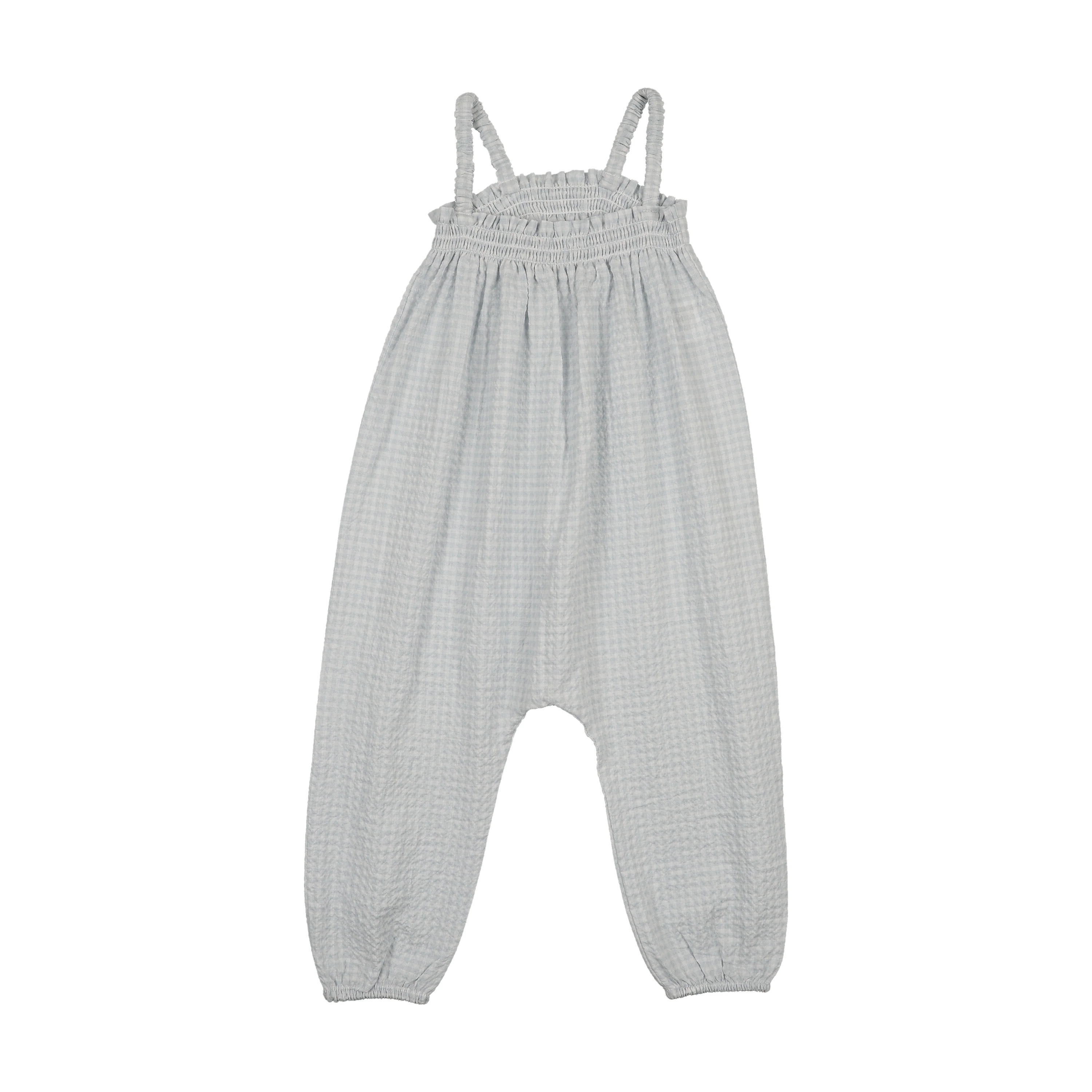 Kin And Kin Baby Romper - Blue Gingham