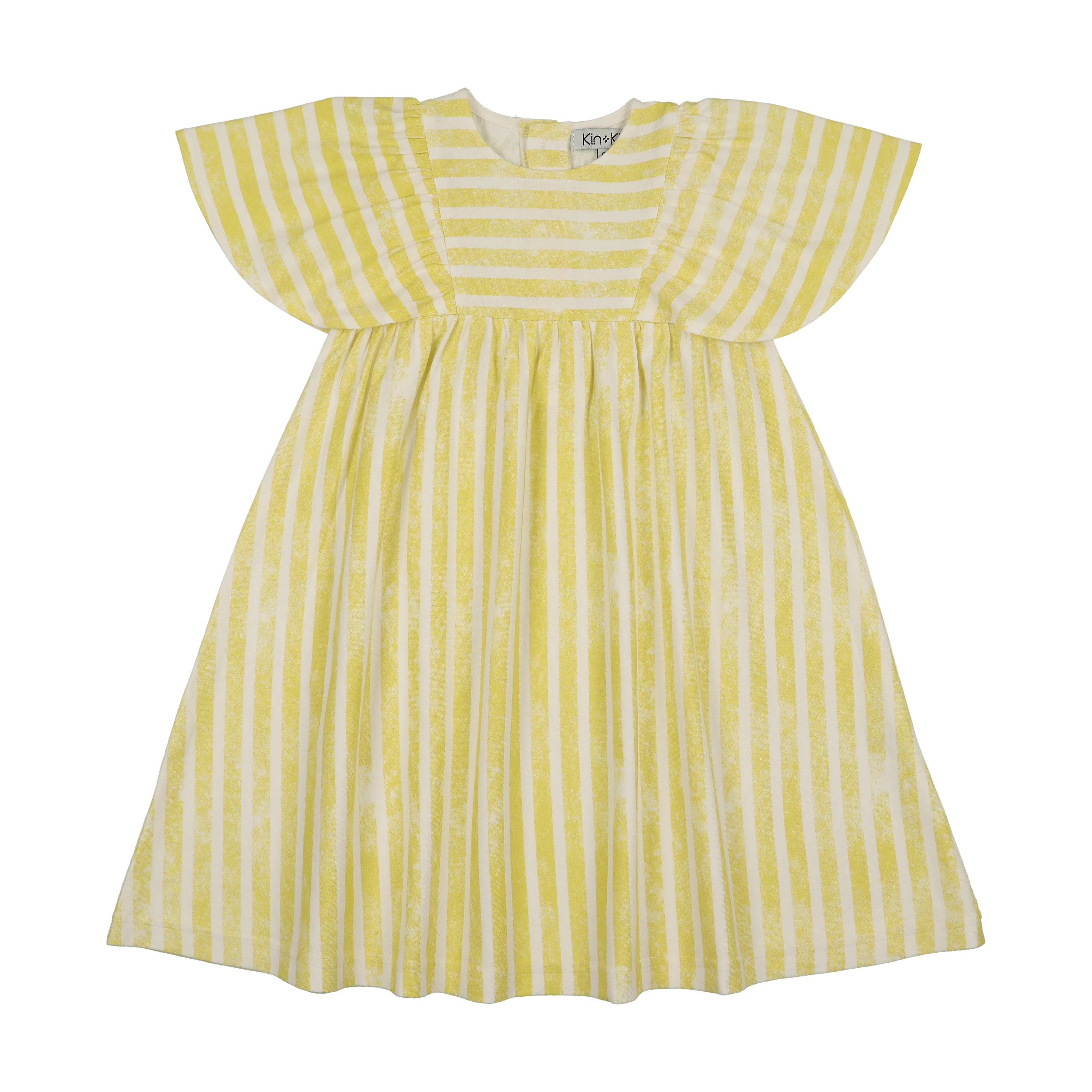 Kin And Kin Striped Jumper - Neon Yellow Stripes