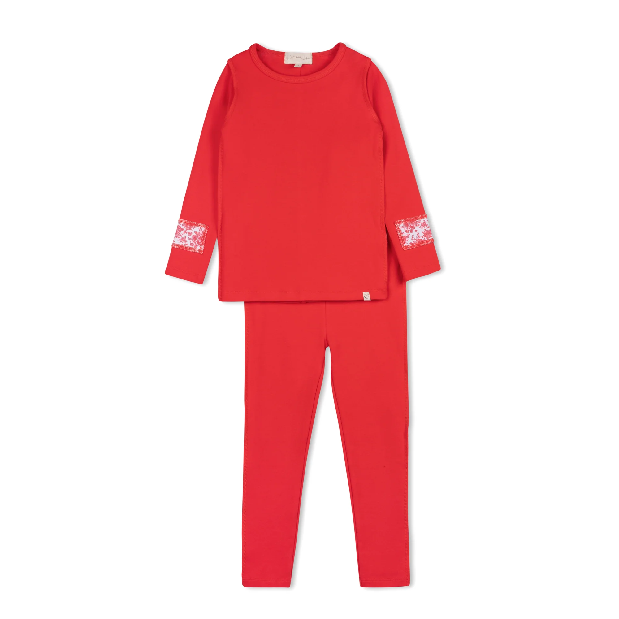 Lamour Lou Candy Red Inside Seams Patch Pj