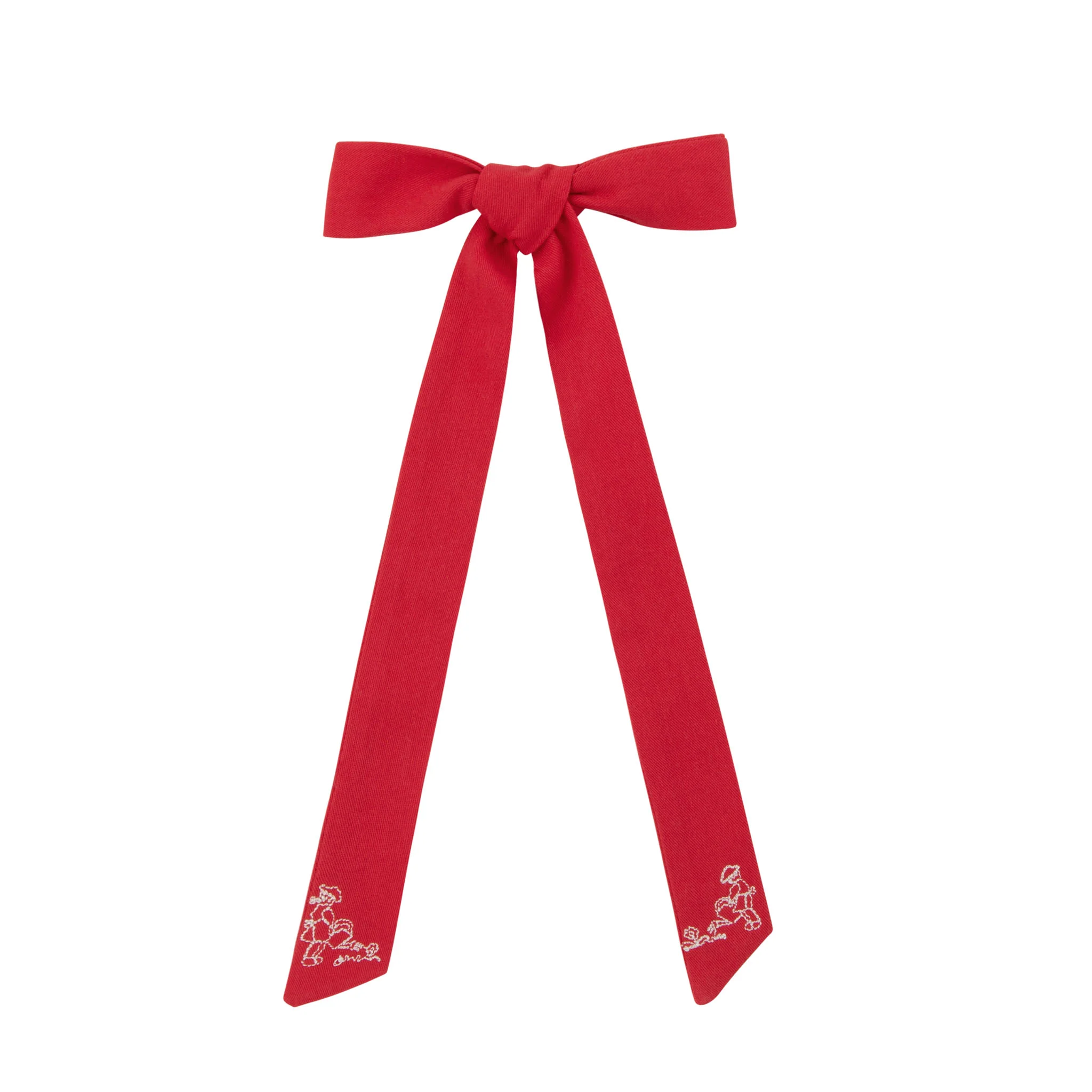 Le Enfant Garden Bow Medium Red- FINAL SALE
