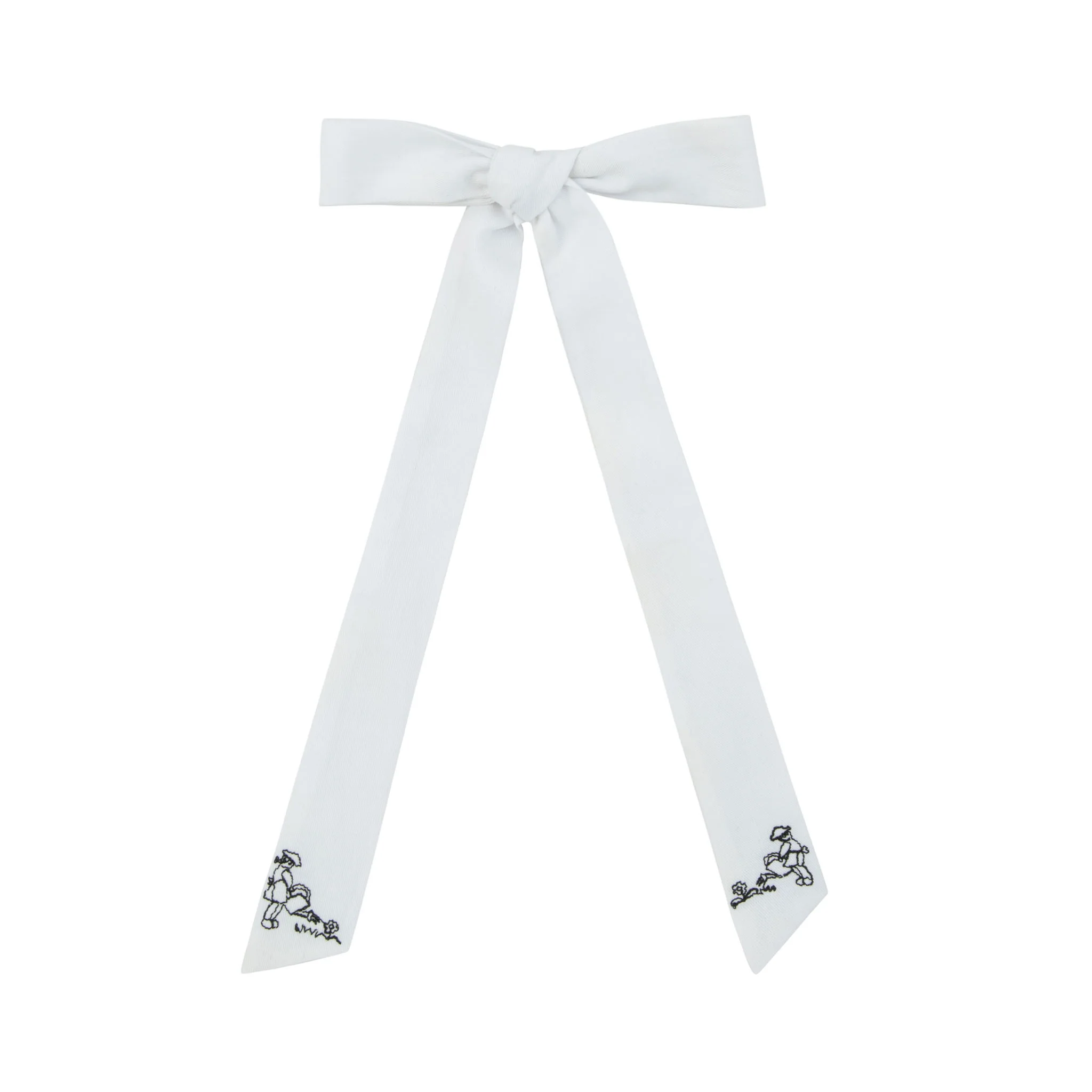 Le Enfant Garden Bow Medium White- FINAL SALE
