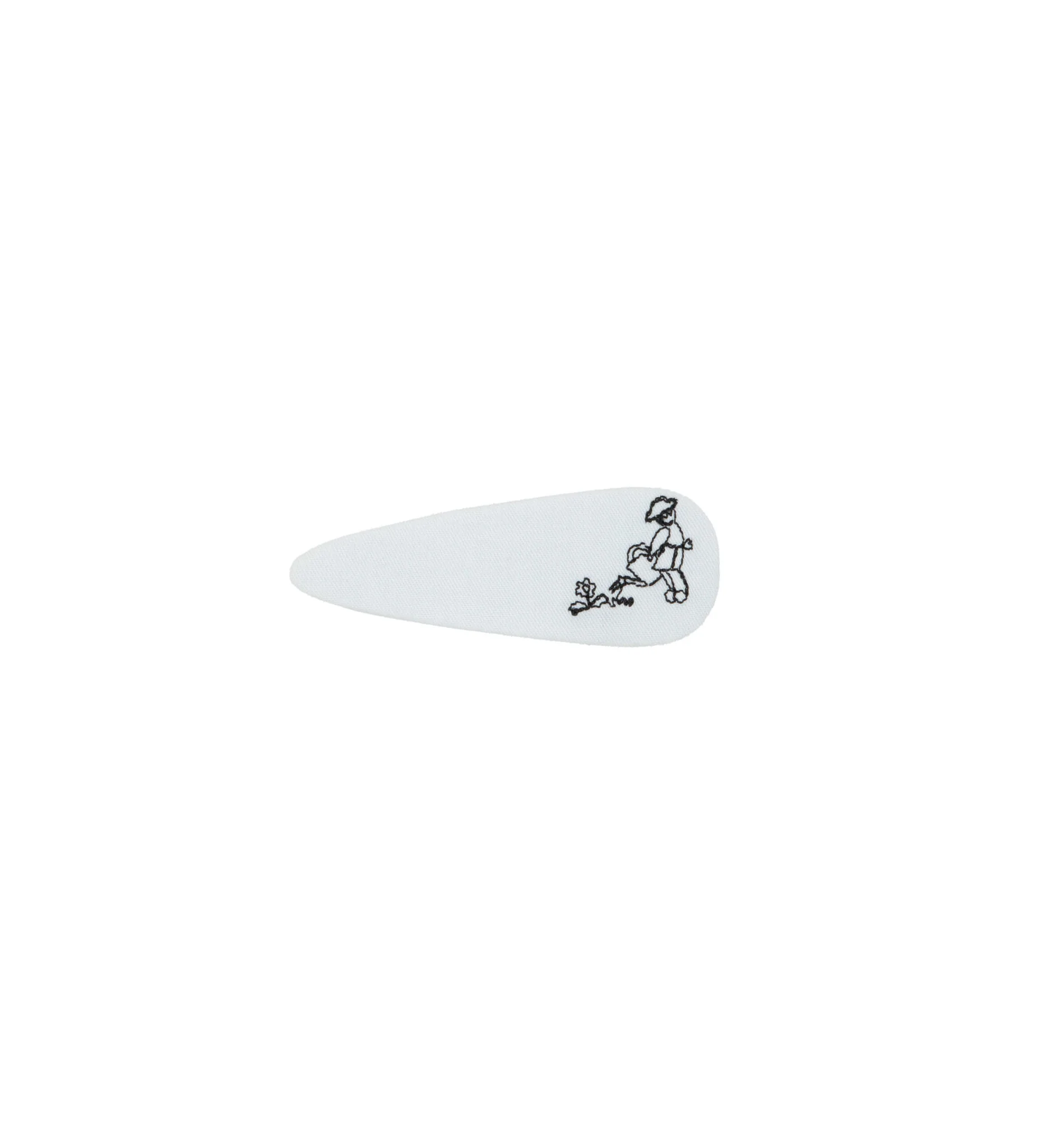 Le Enfant Garden Clips (2pk) White- FINAL SALE