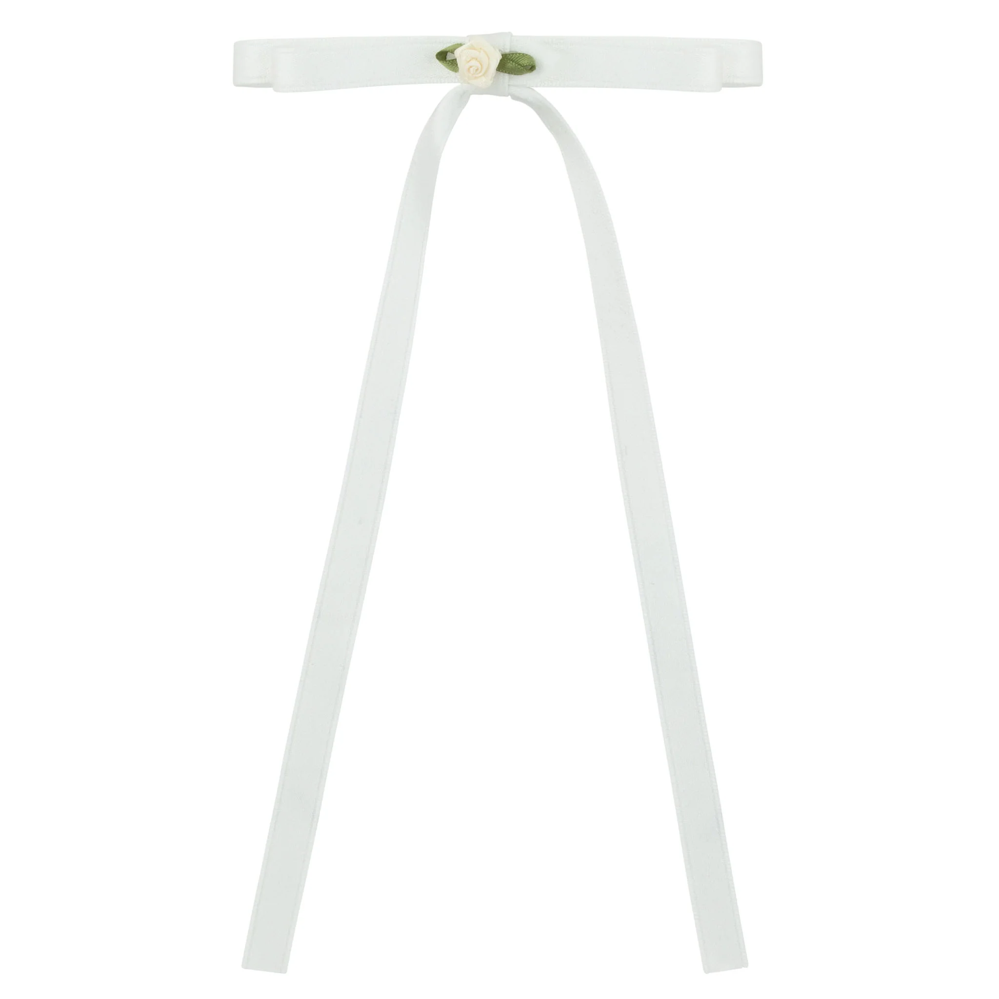 Le Enfant Rose Bows Long White- FINAL SALE