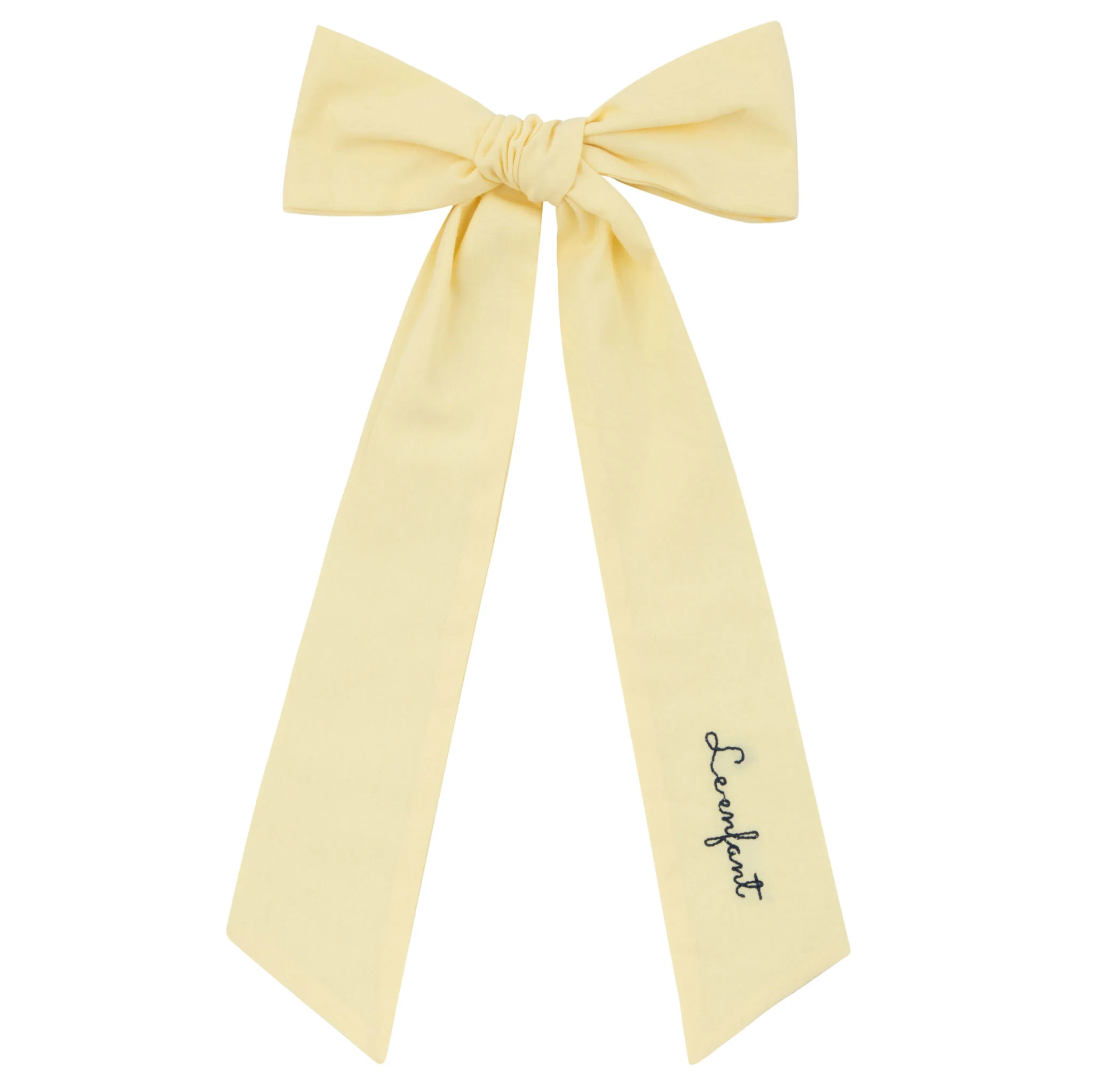 Le Enfant Stitched Bows Yellow- FINAL SALE