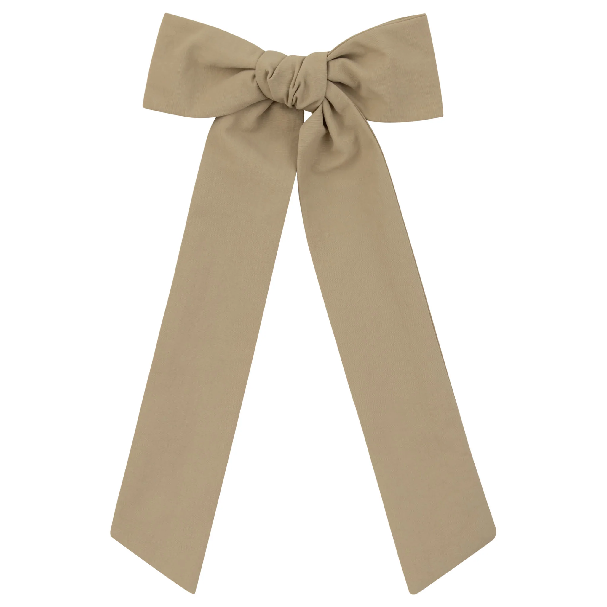 Le Enfant Taffetta Oversized Bows Sand- FINAL SALE