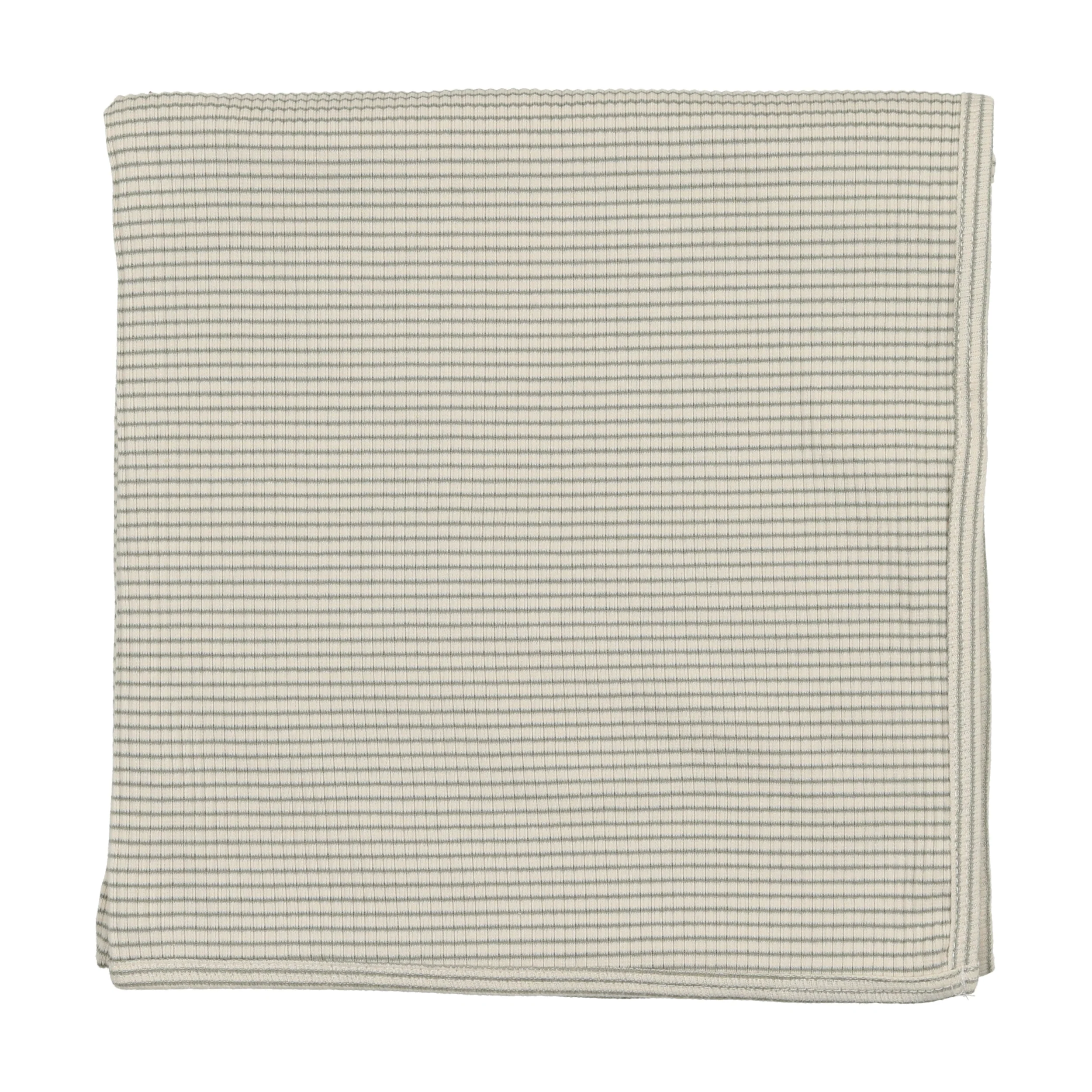 Lil Legs Ribbed Blanket Green Stripe