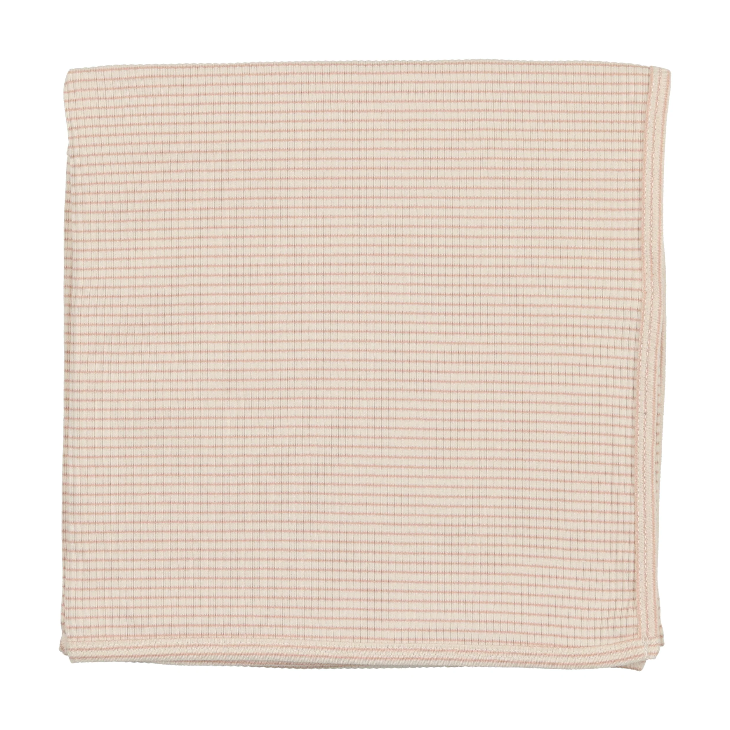 Lil Legs Ribbed Blanket Pink Stripe