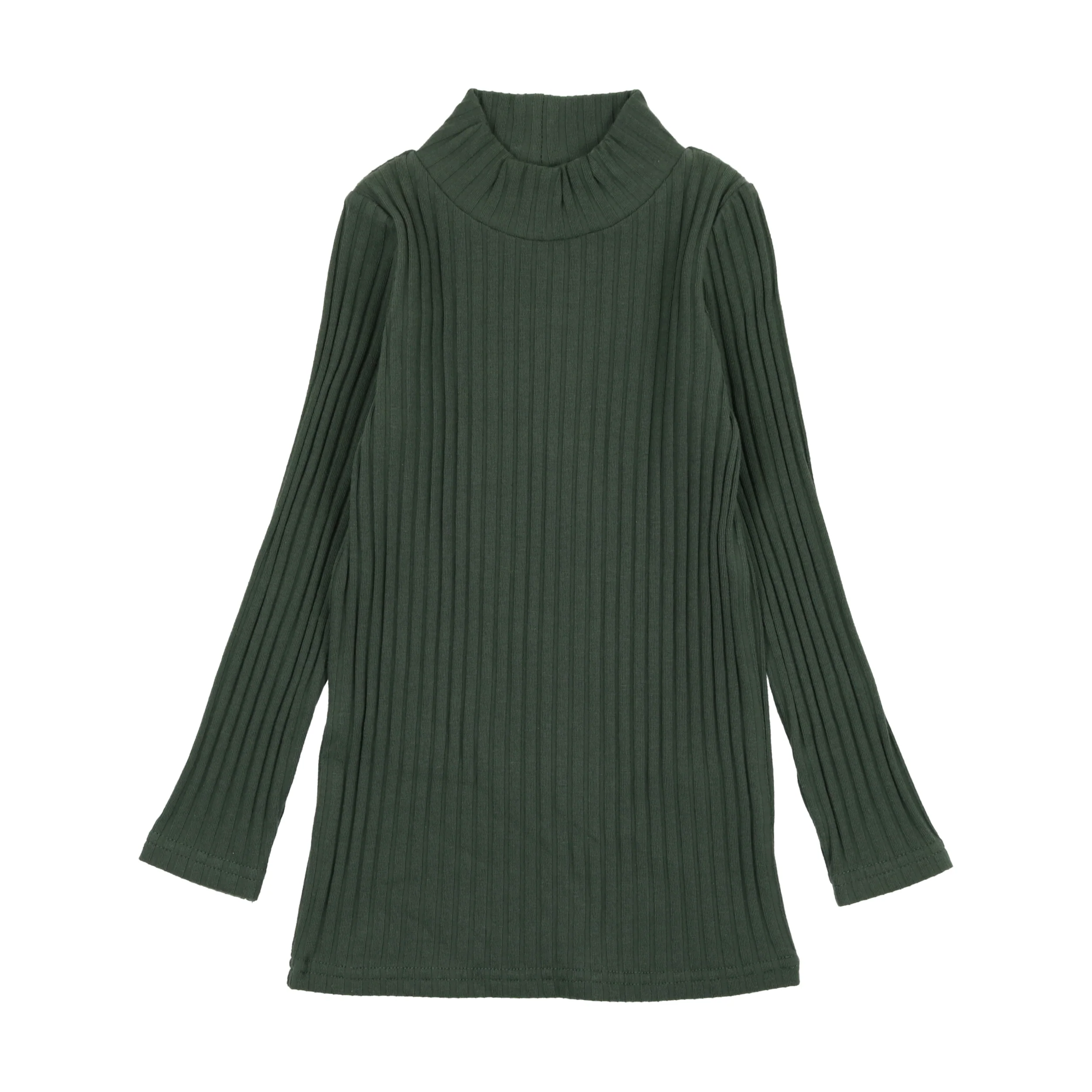 Lil Legs Ribbed Mockneck Green