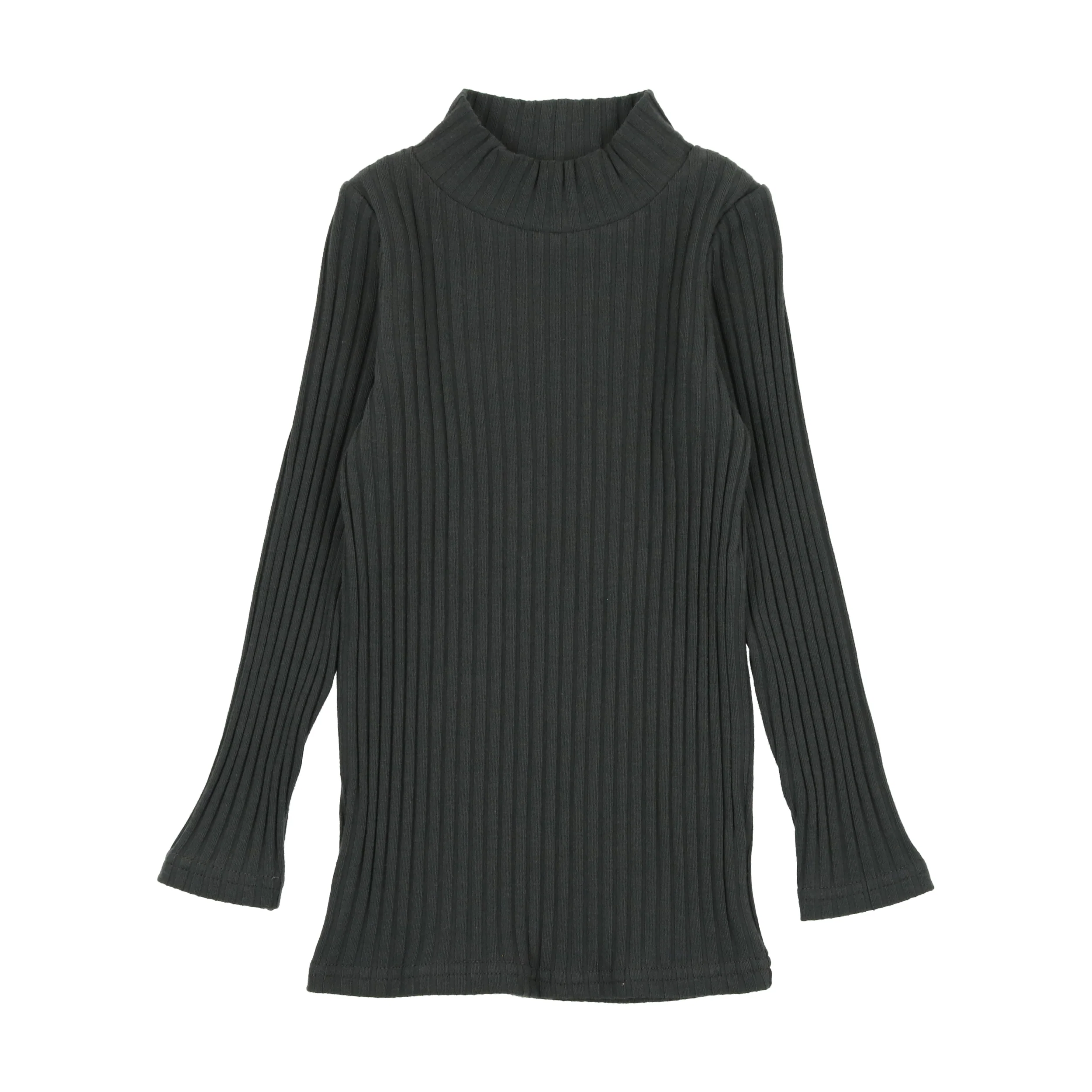 Lil Legs Ribbed Mockneck Midnight