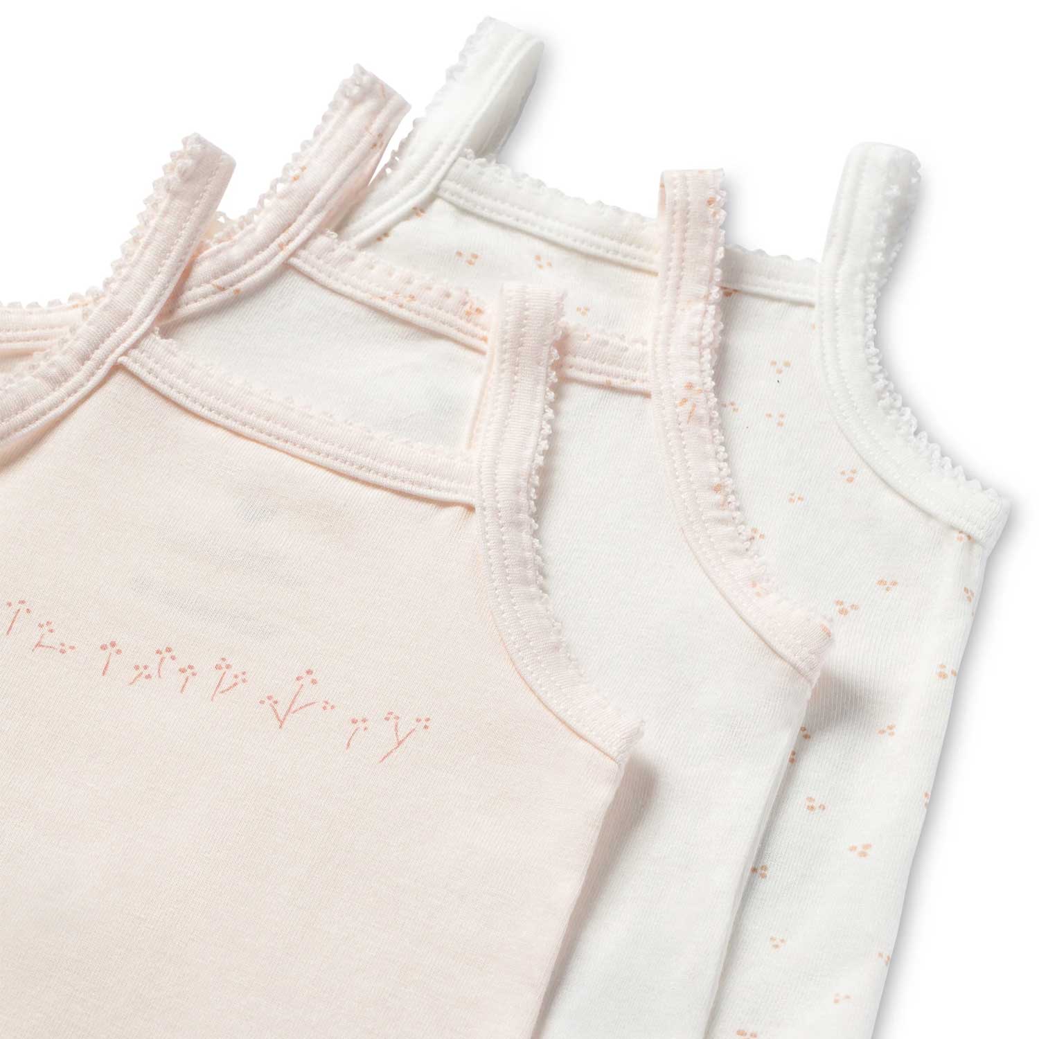 LILETTE BY LIL LEGS GIRLS COLORED UNDERSHIRT (Pink tint)