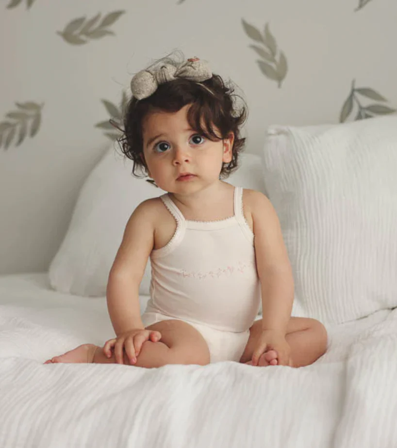 LILETTE BY LIL LEGS GIRLS COLORED UNDERSHIRT (Pink tint) - Image 3