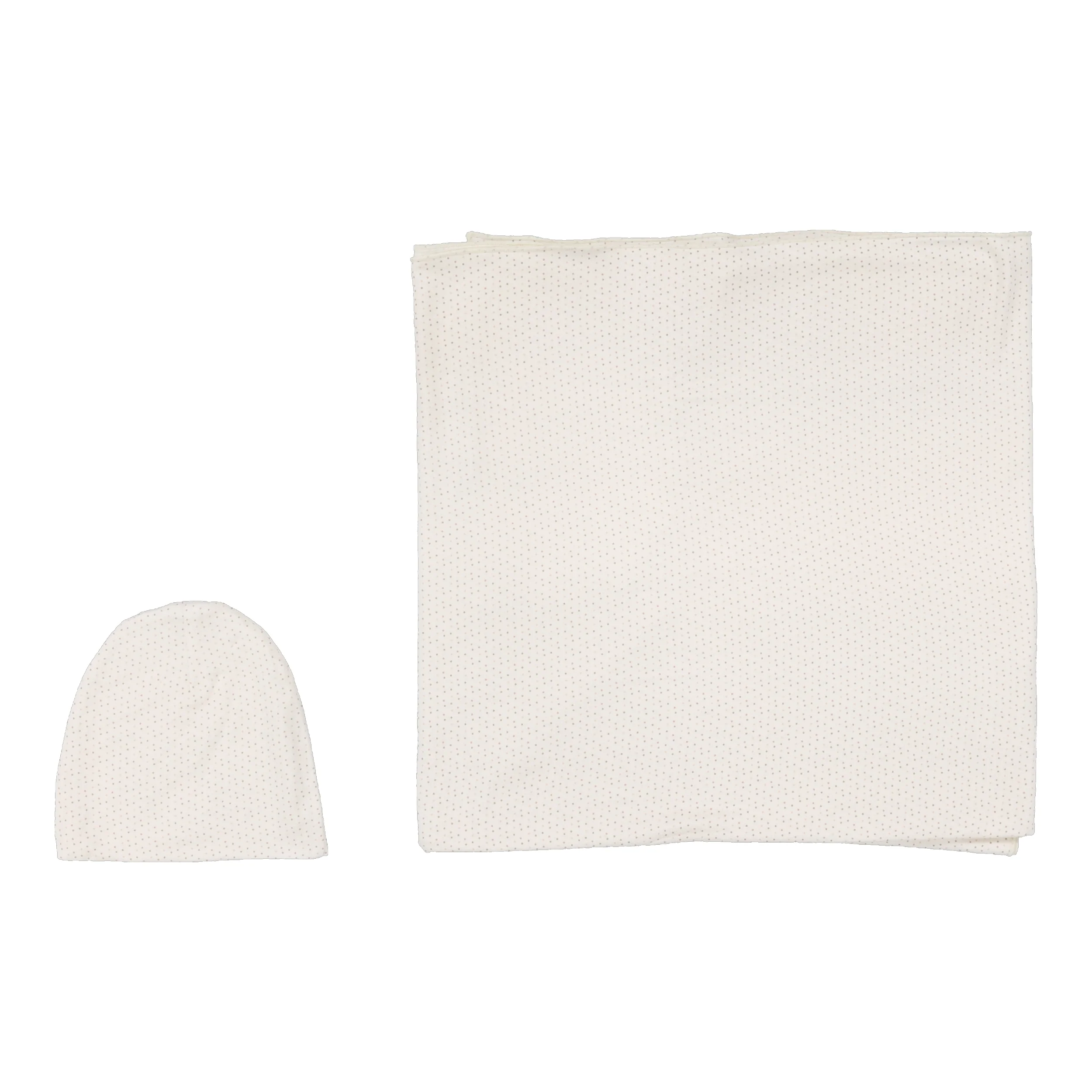 Lilette By Lil Legs Dotted Swaddle Set Cream/Pink