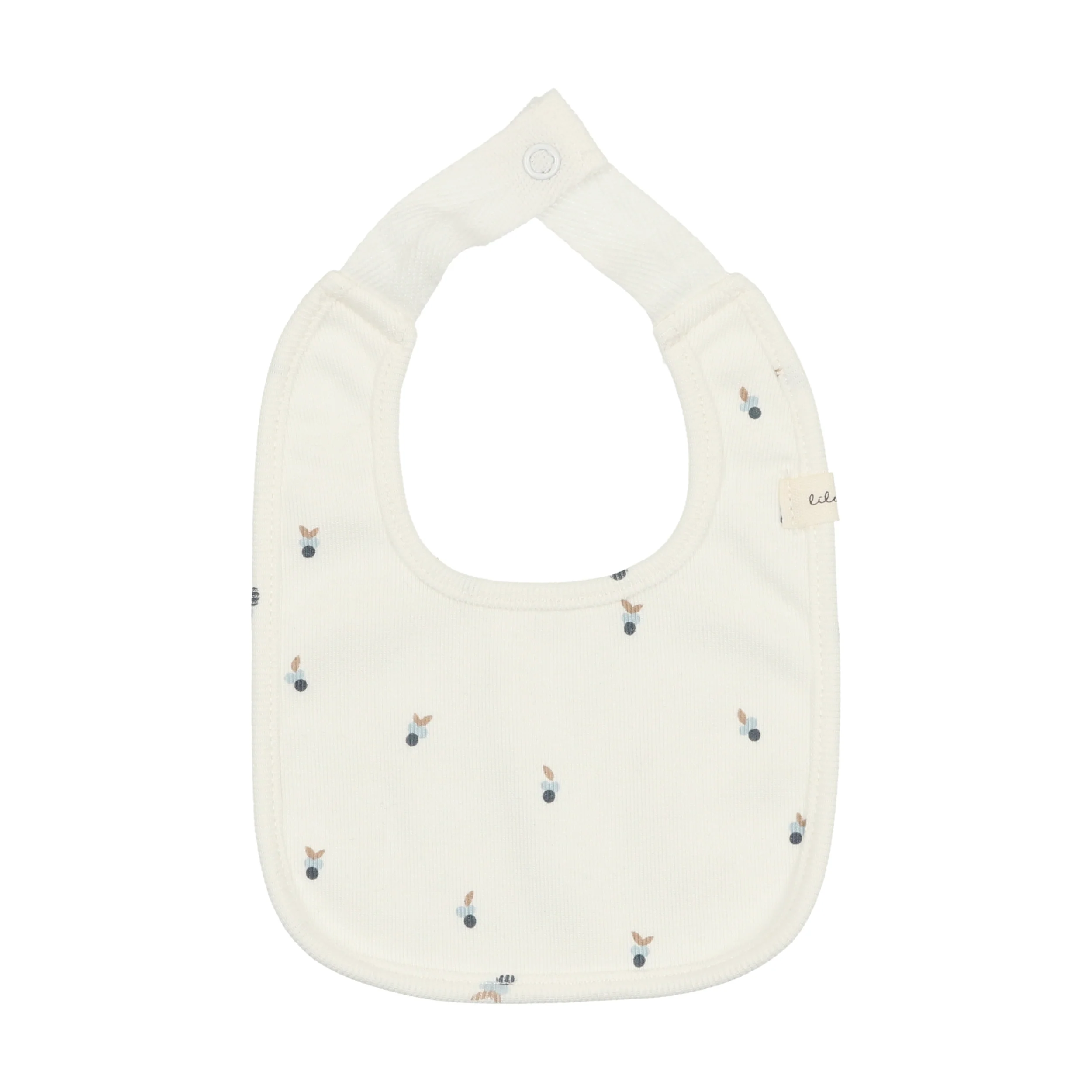 Lilette By Lil Legs Very Berry Bib White/Blue