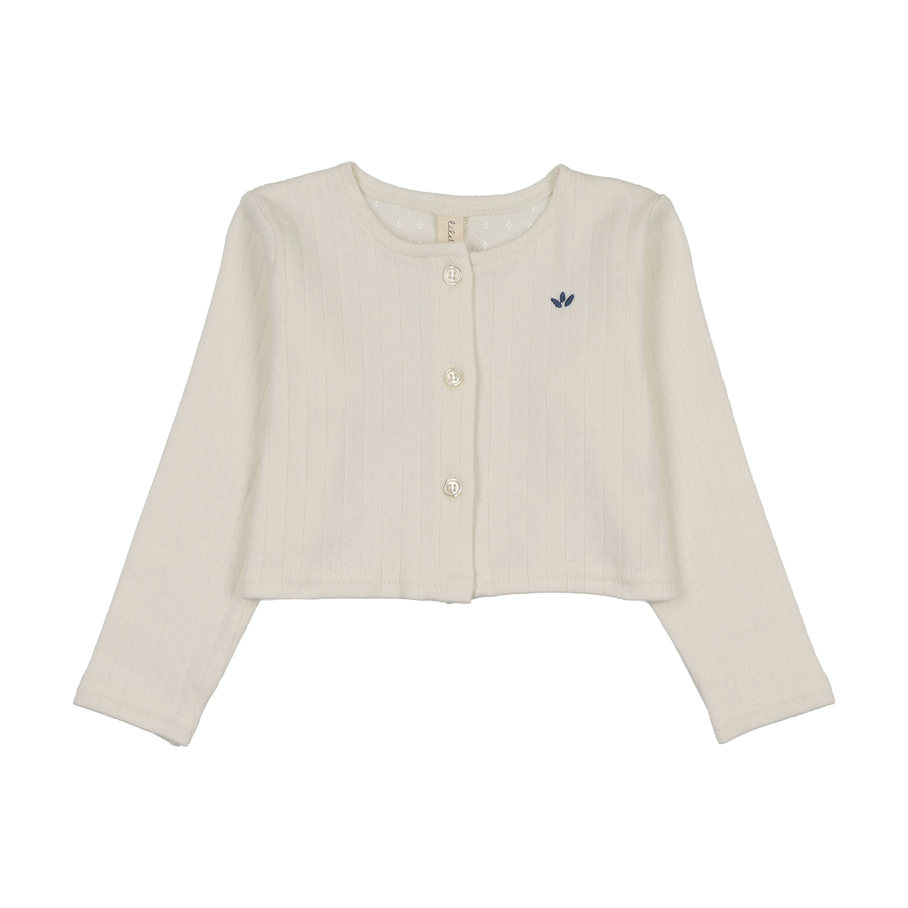 Lilette Floret Cardigan - Cream/Blue