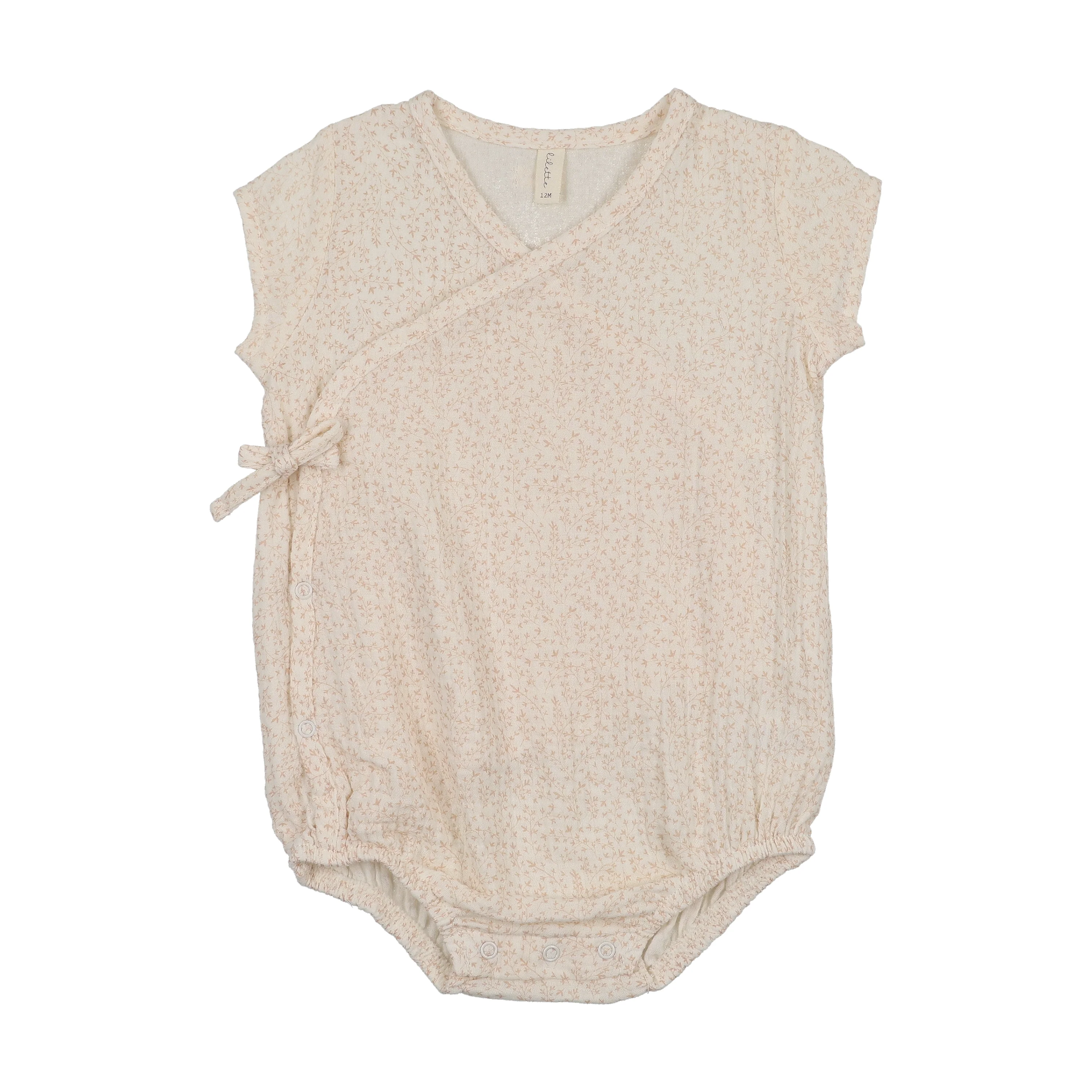 Lilette Leaf Trail Romper - Cream/Pink