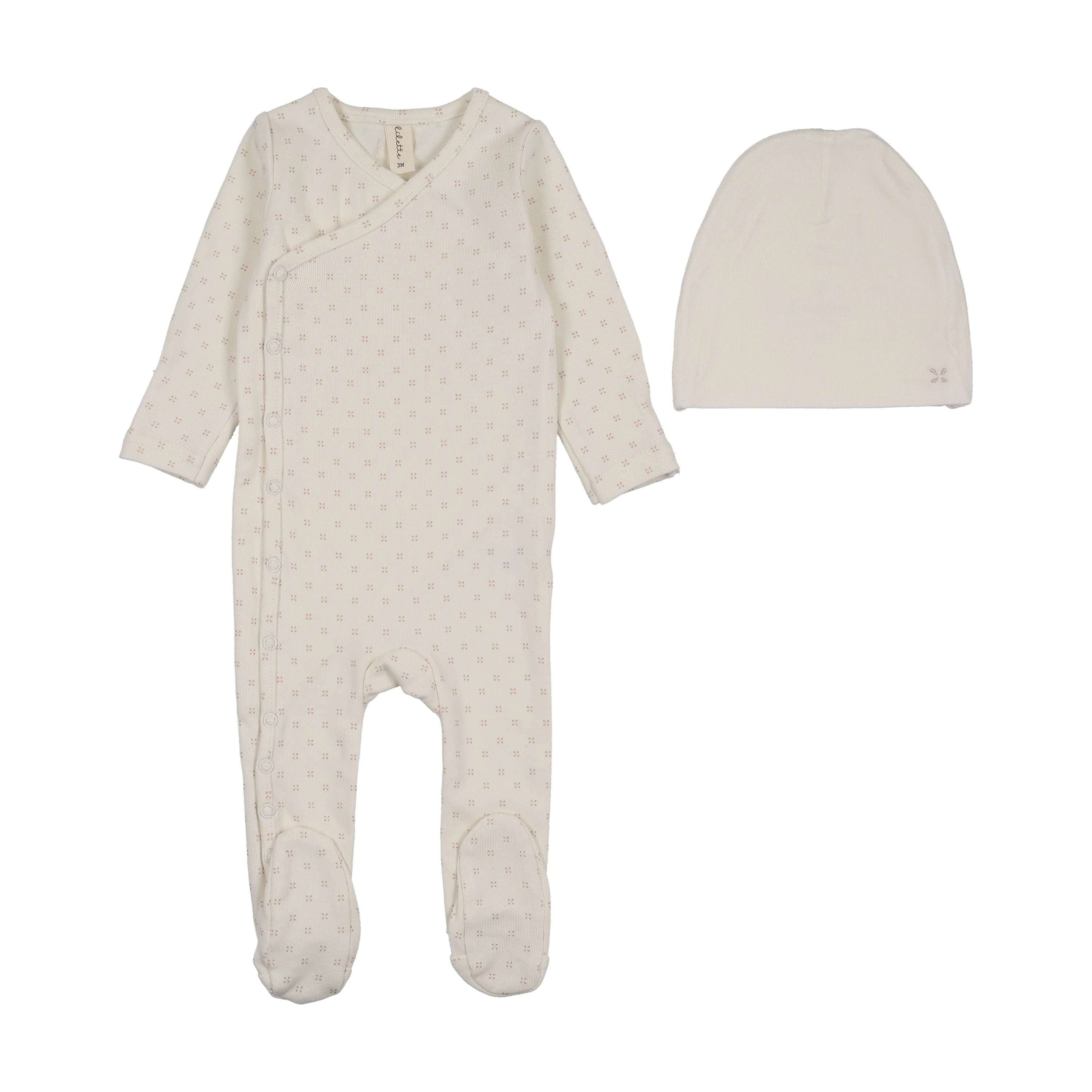 Lilette POINTELLE BEBE FOOTIE SET - Classic - Shell Pink