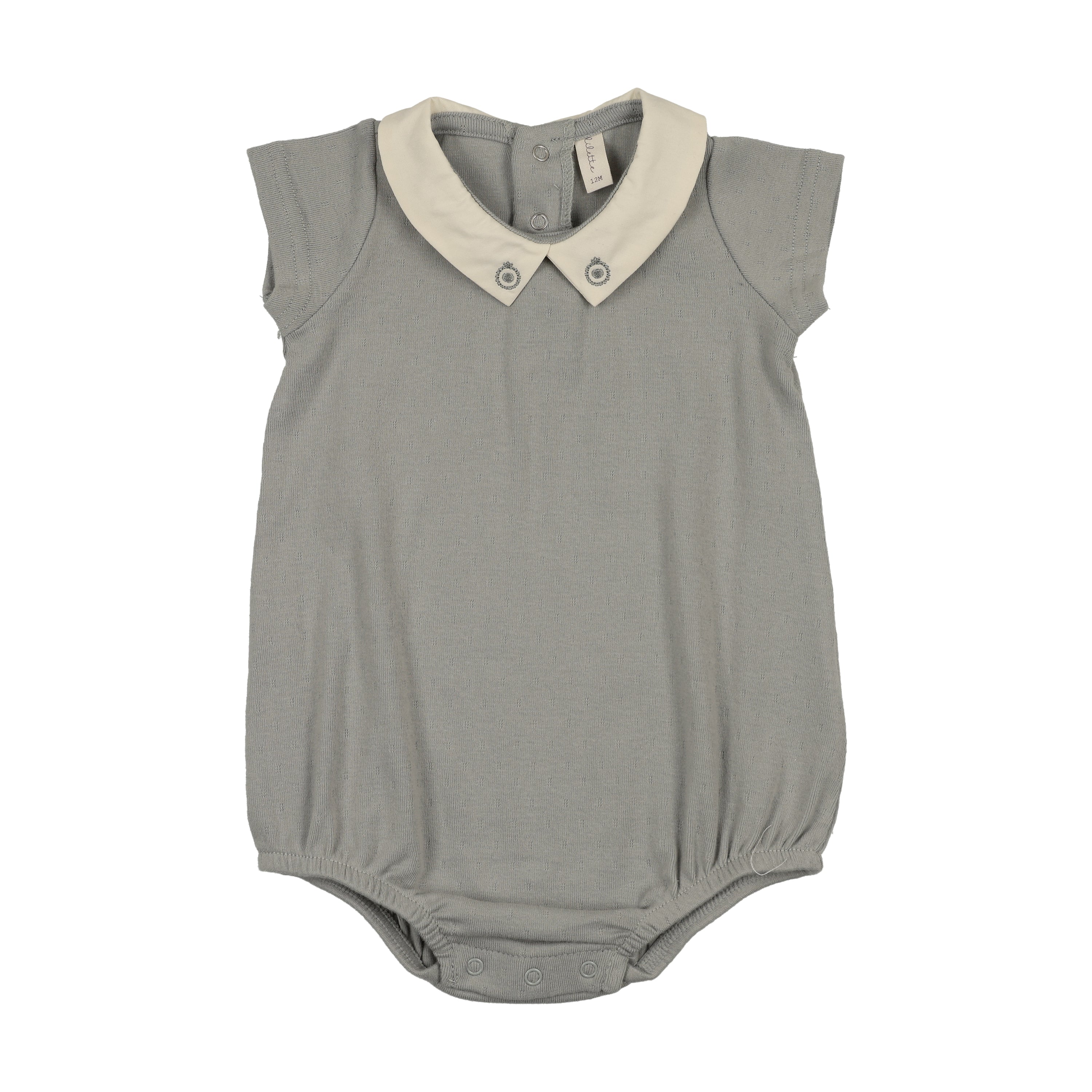 Lilette Sweetheart Collar Romper - Light Blue