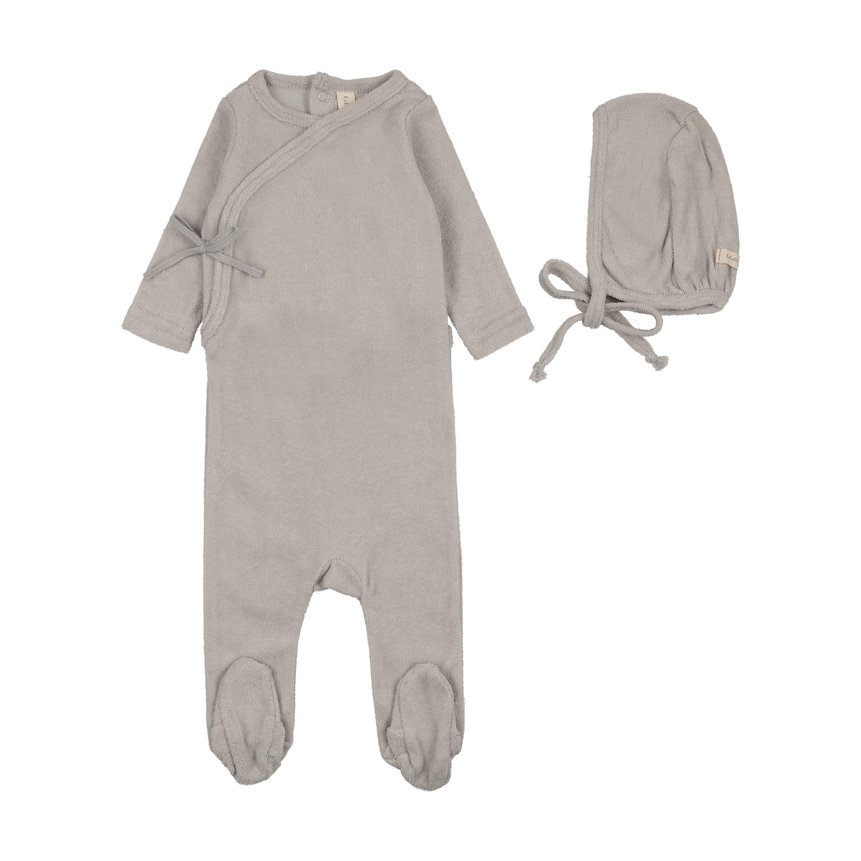 Lilette Terry Footie Set - Pale Blue