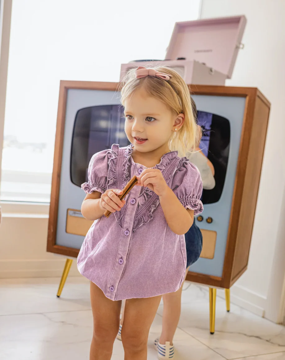 Limonana Purple Wash Romper - Image 2