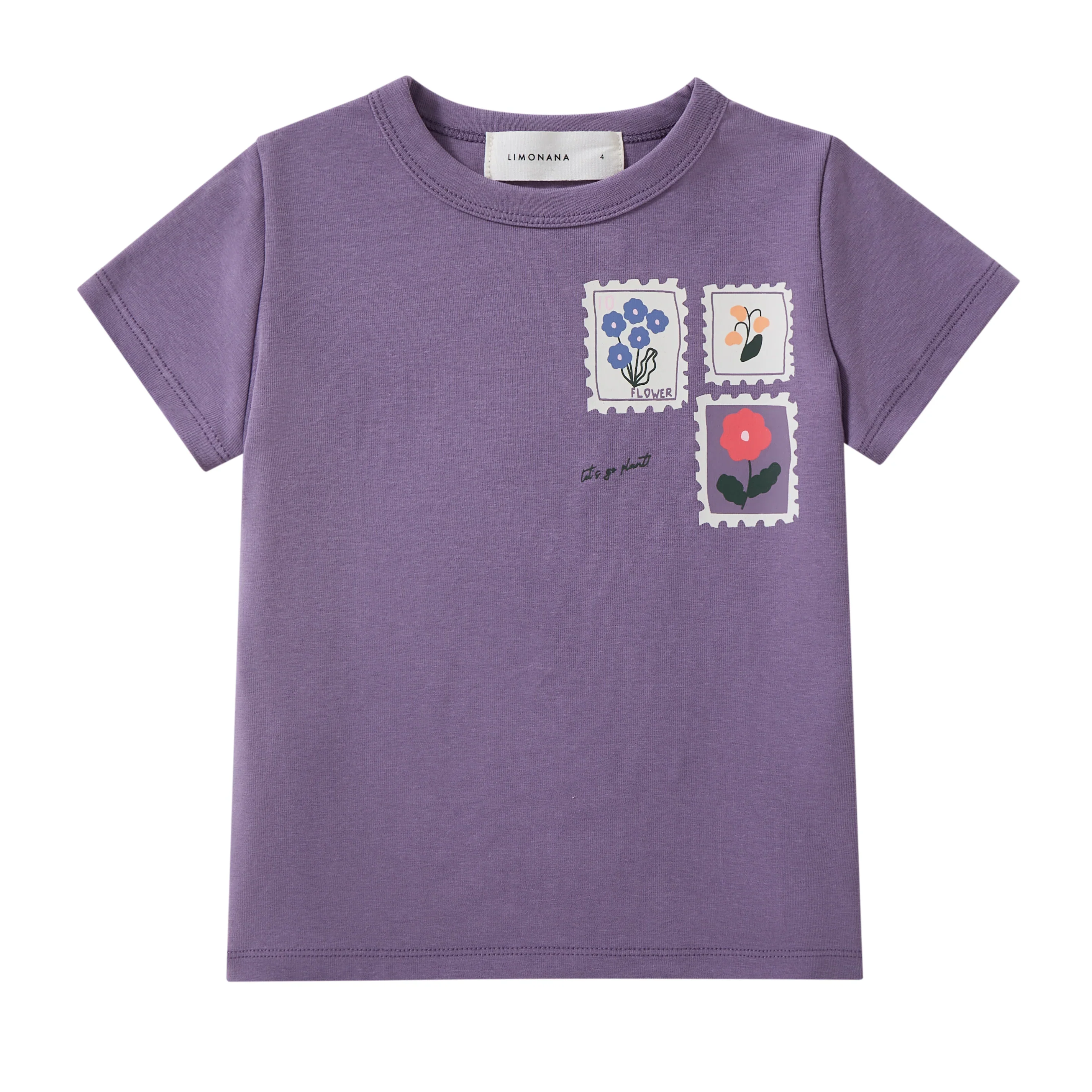 Limonana Purple Wash Stamp Tee