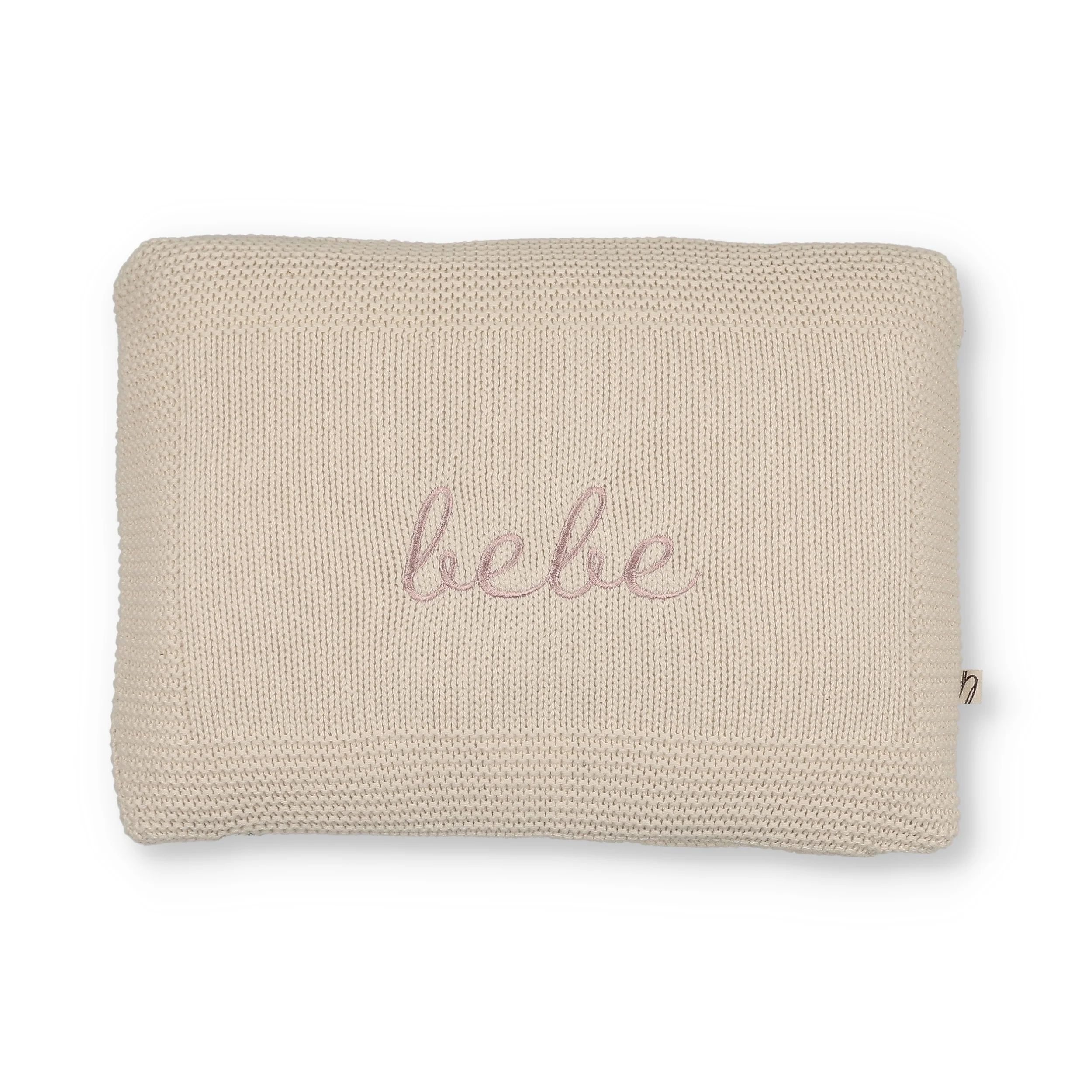 Little Fawn Bebe Embroidered Knit Pillow - Image 2